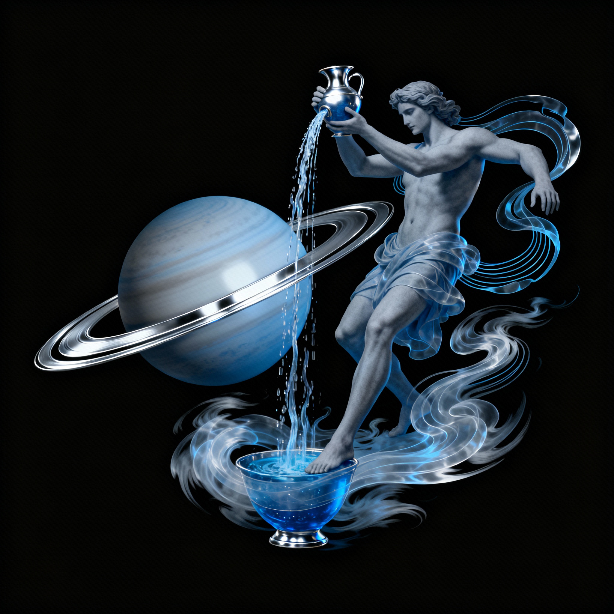 Kumbha Rashi (Aquarius) - The innovative water bearer with Saturn structure