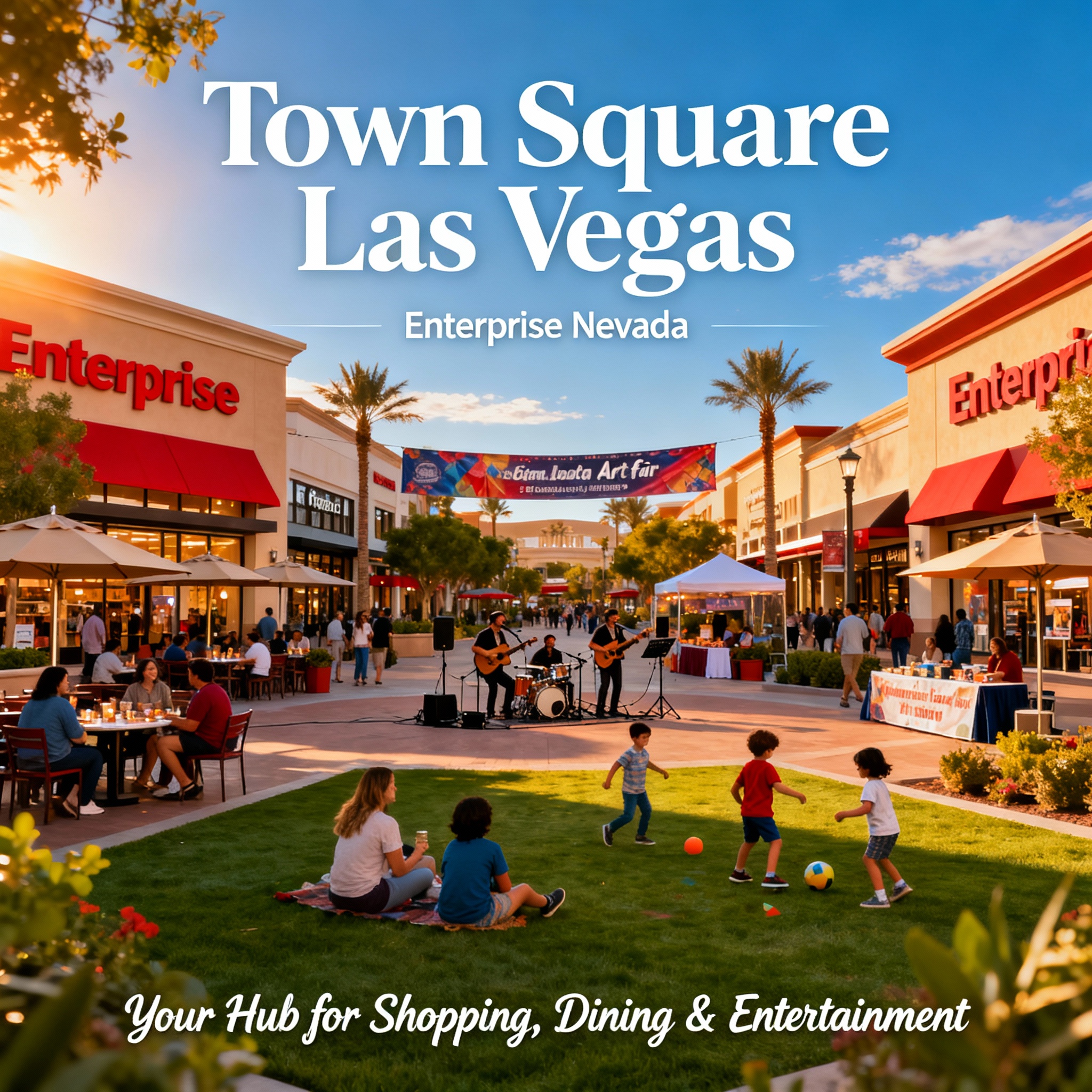 Town Square Enterprise Nevada events shopping dining entertainment and outdoor activities