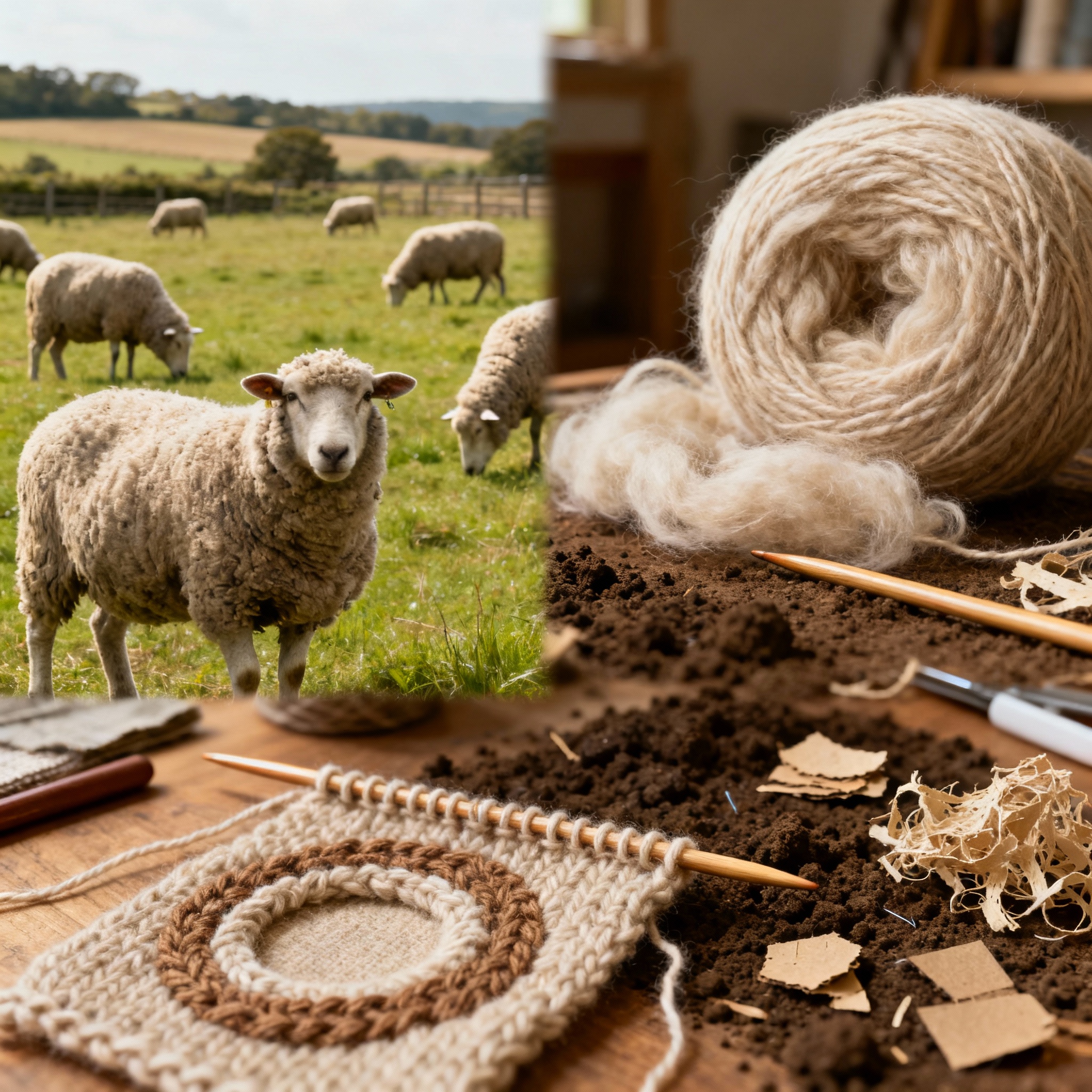 Sustainable fiber arts and eco-friendly wool
