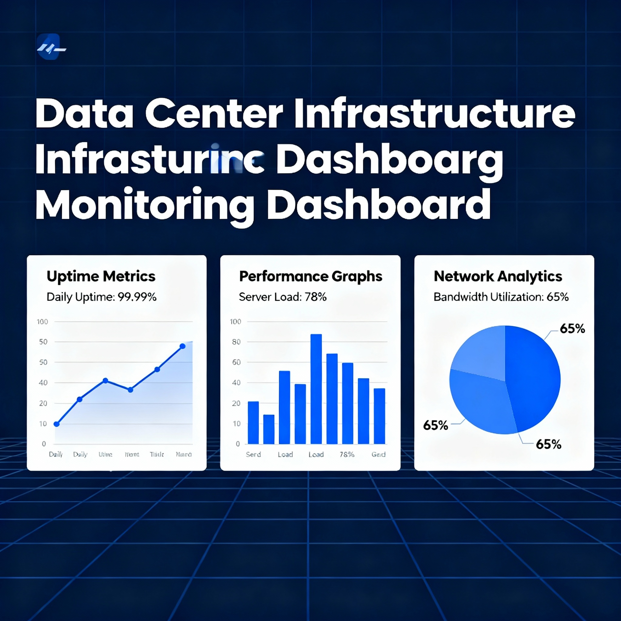 Network monitoring dashboard with performance analytics