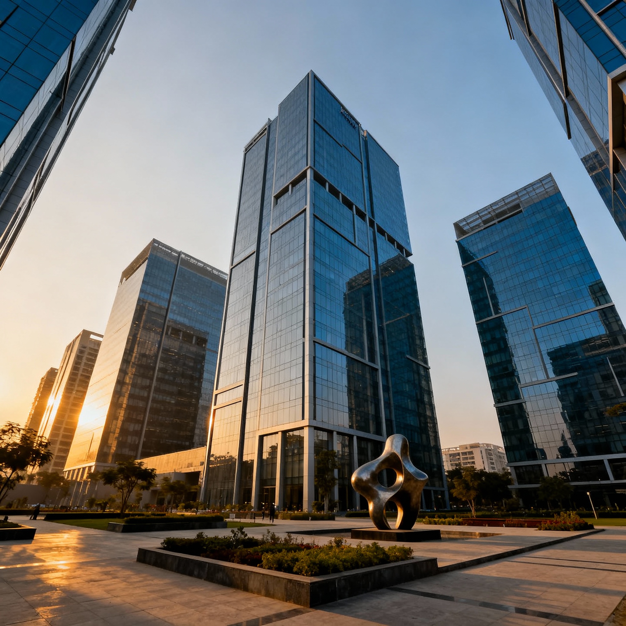 Premium office towers in Jasola