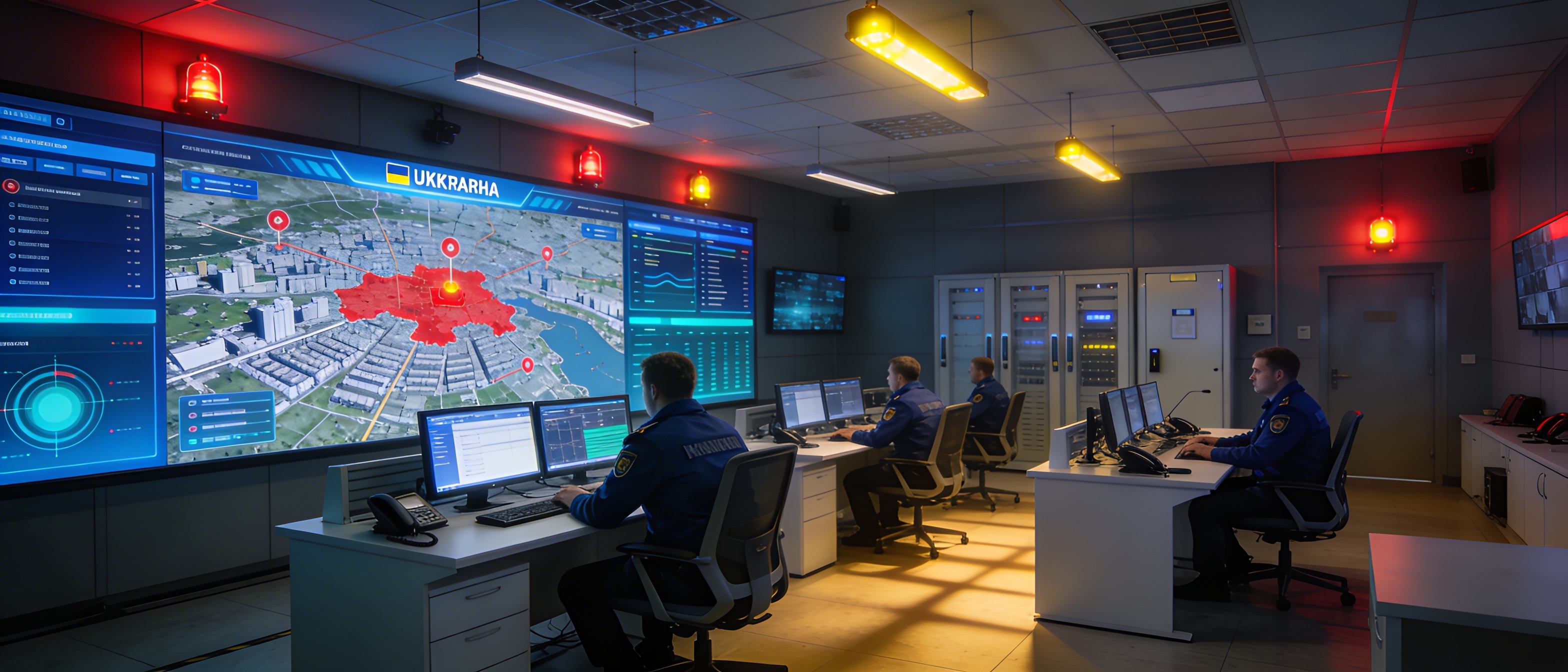 Центр управління МАСЦО — оперативний черговий моніторить систему оповіщення