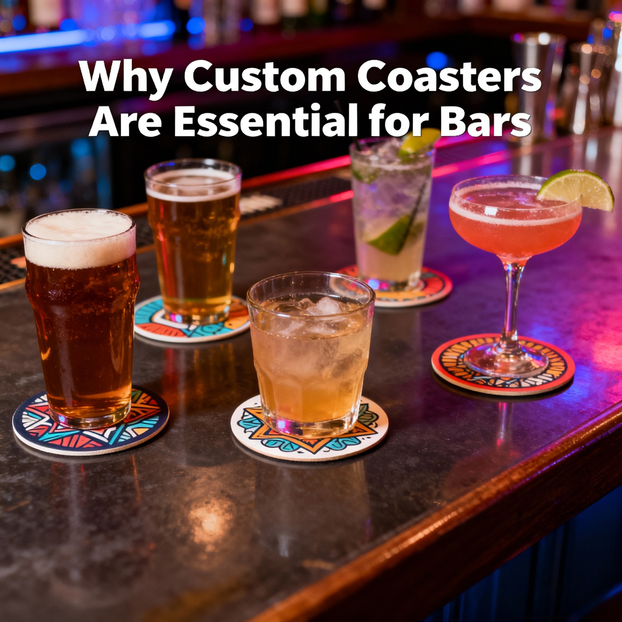 Promote Your Brand With Custom coasters 