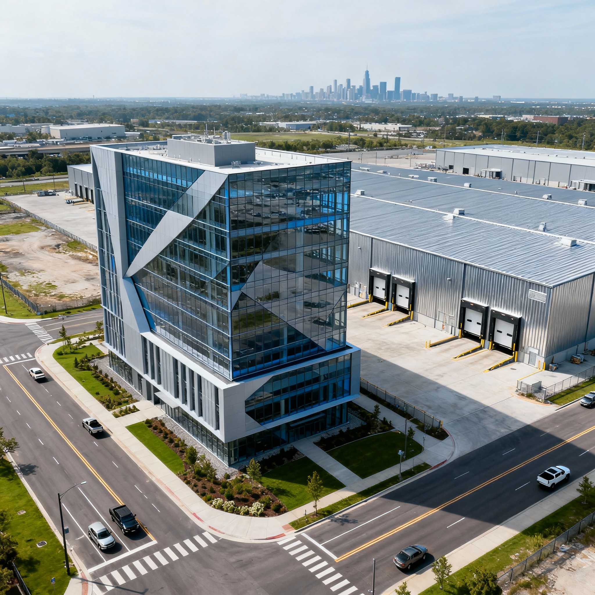 Modern industrial and office facilities