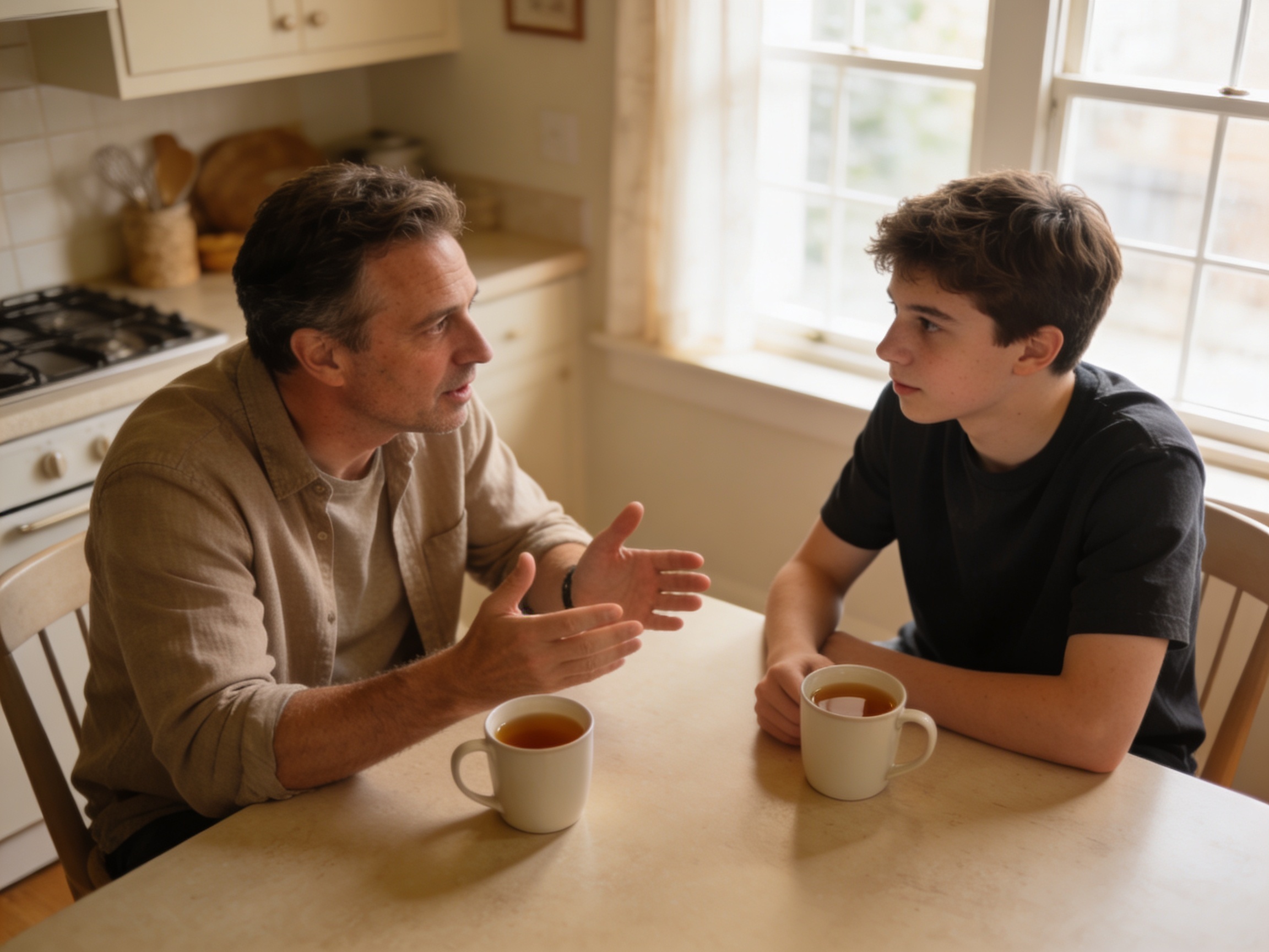 Отец и сын-подросток — честный разговор