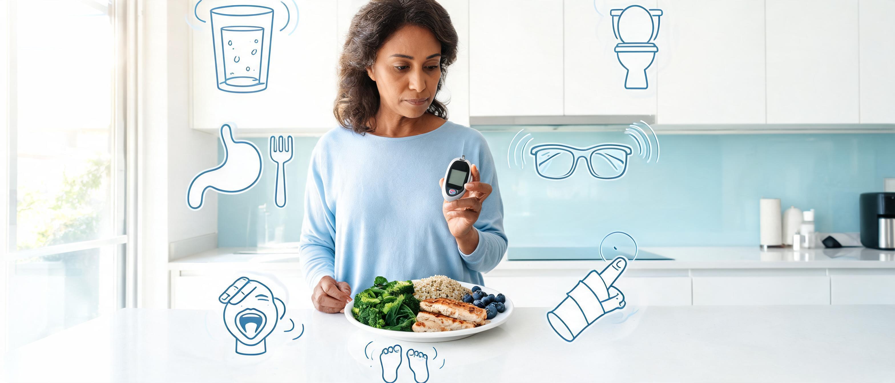 Prediabetes health infographic header