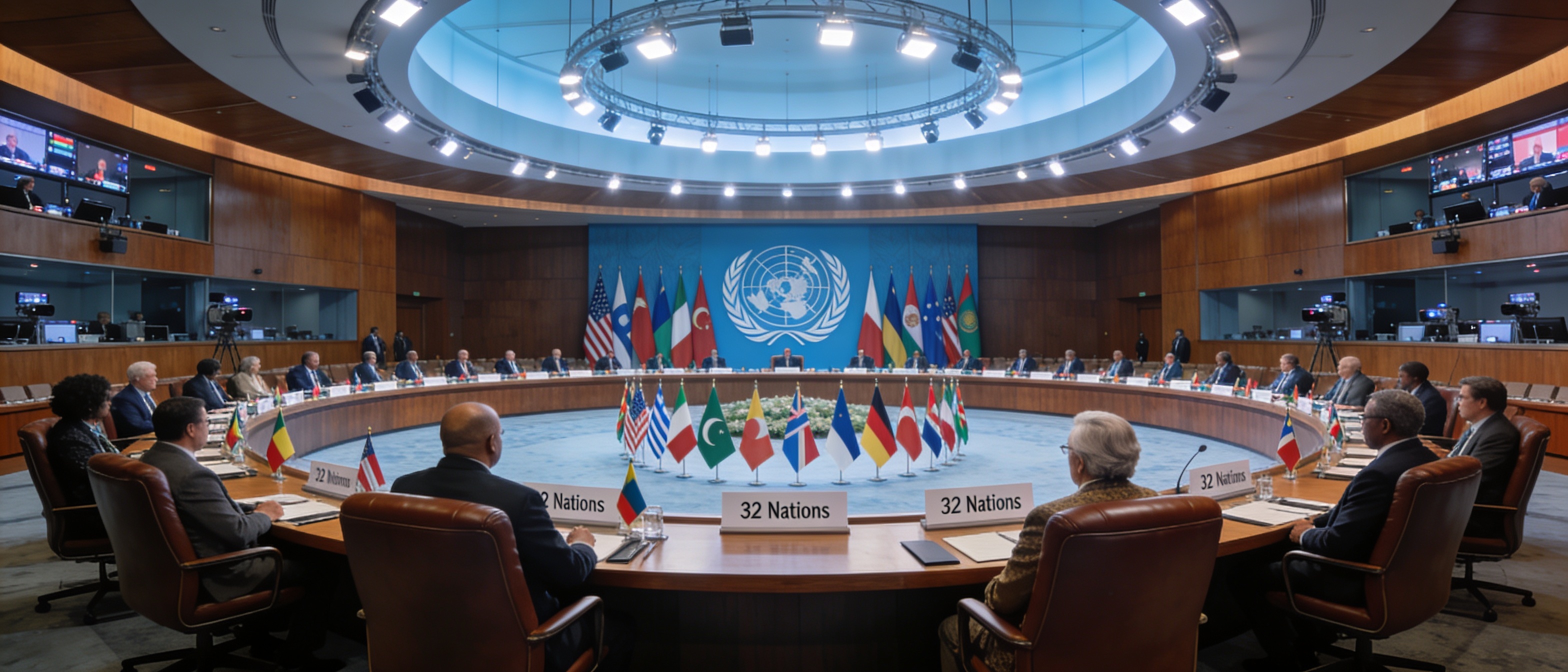 NATO summit meeting table