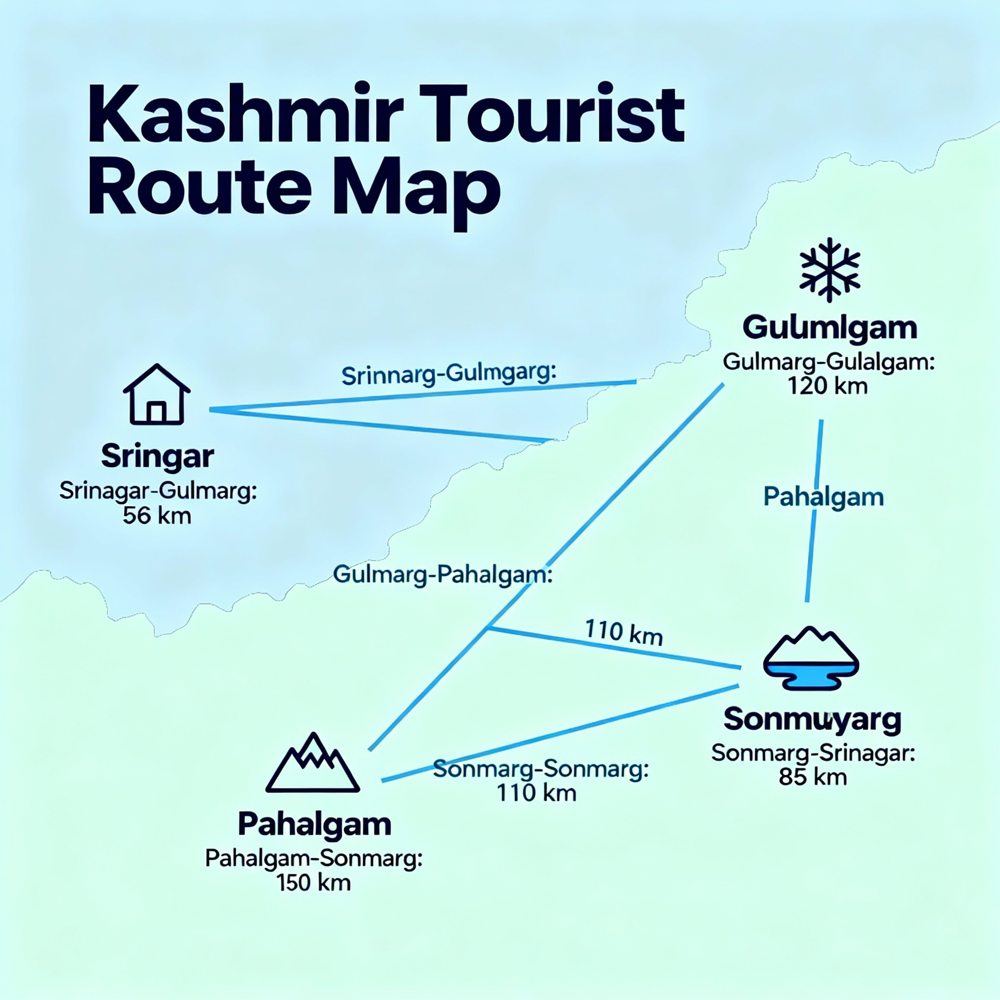 Routes Map Infographic
