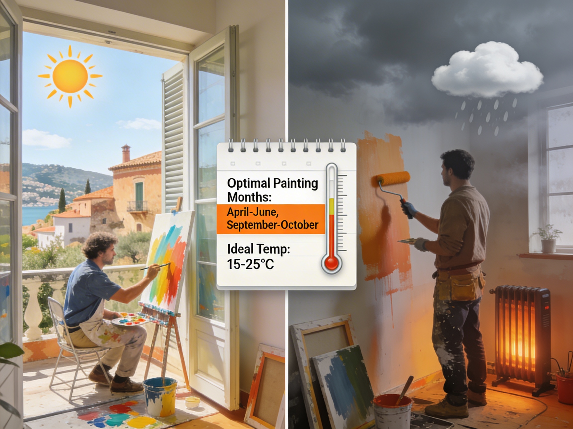 Mejor época del año para pintar