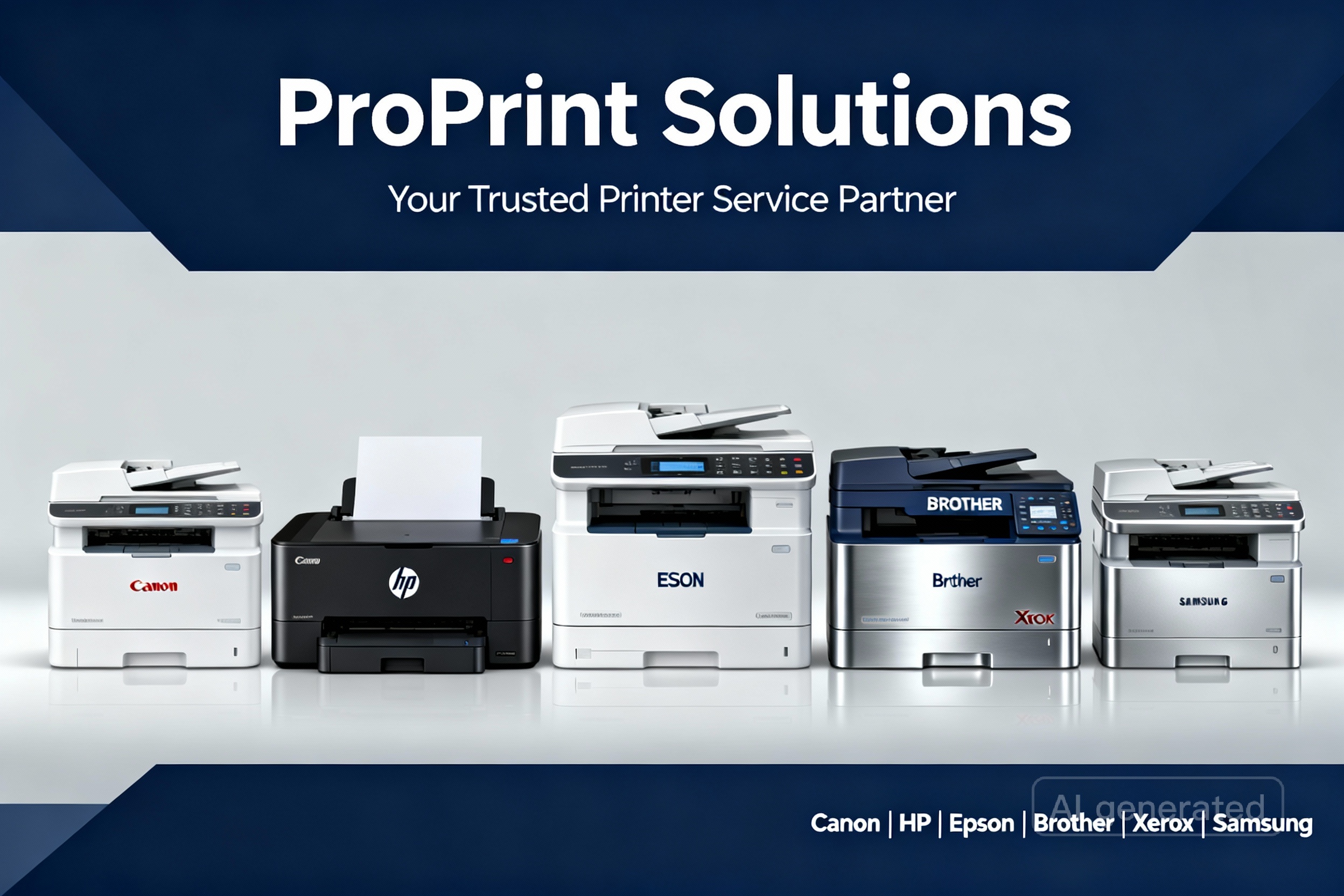 Professional printer service banner