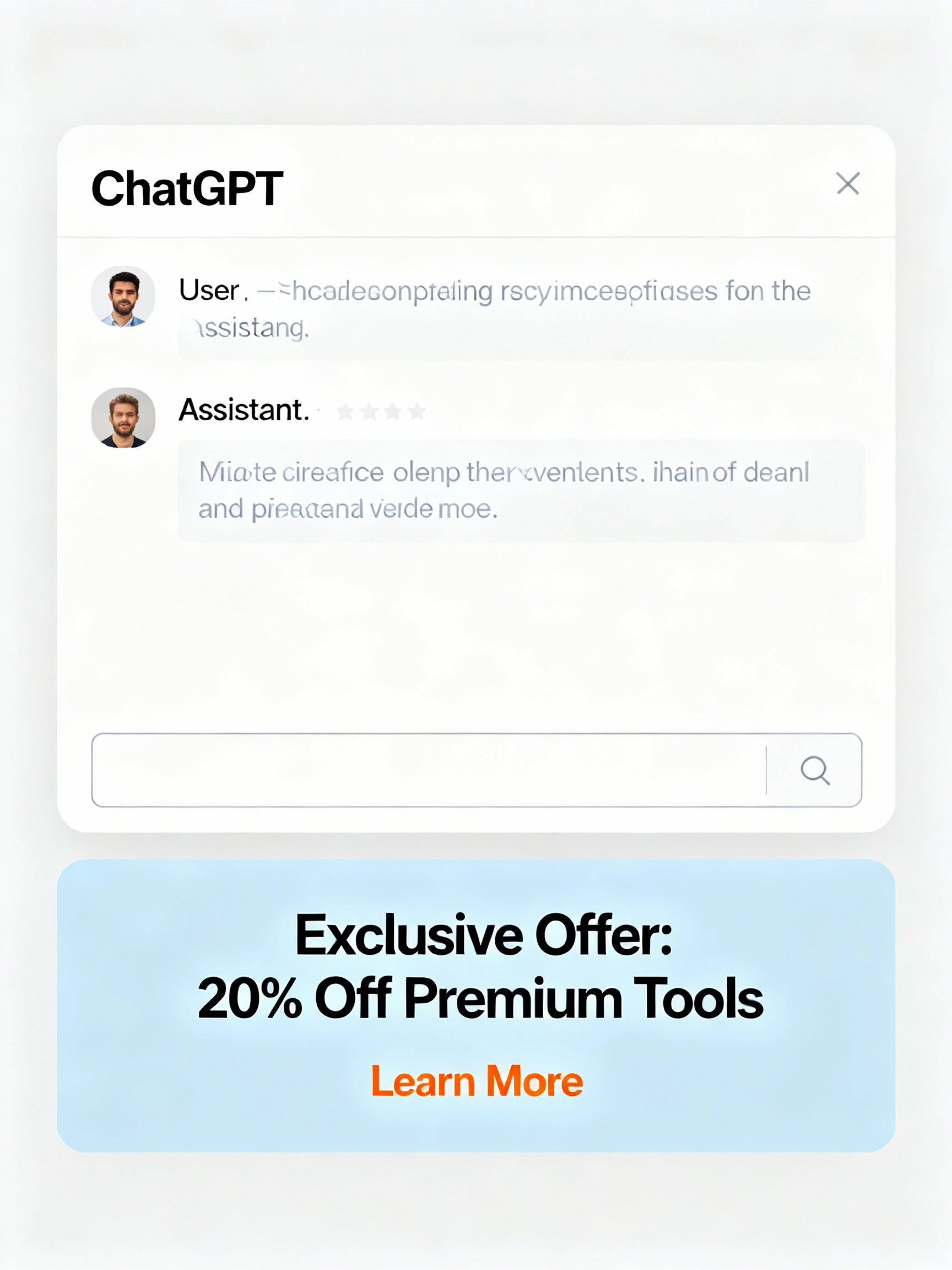 Mockup: Potential ChatGPT ads interface