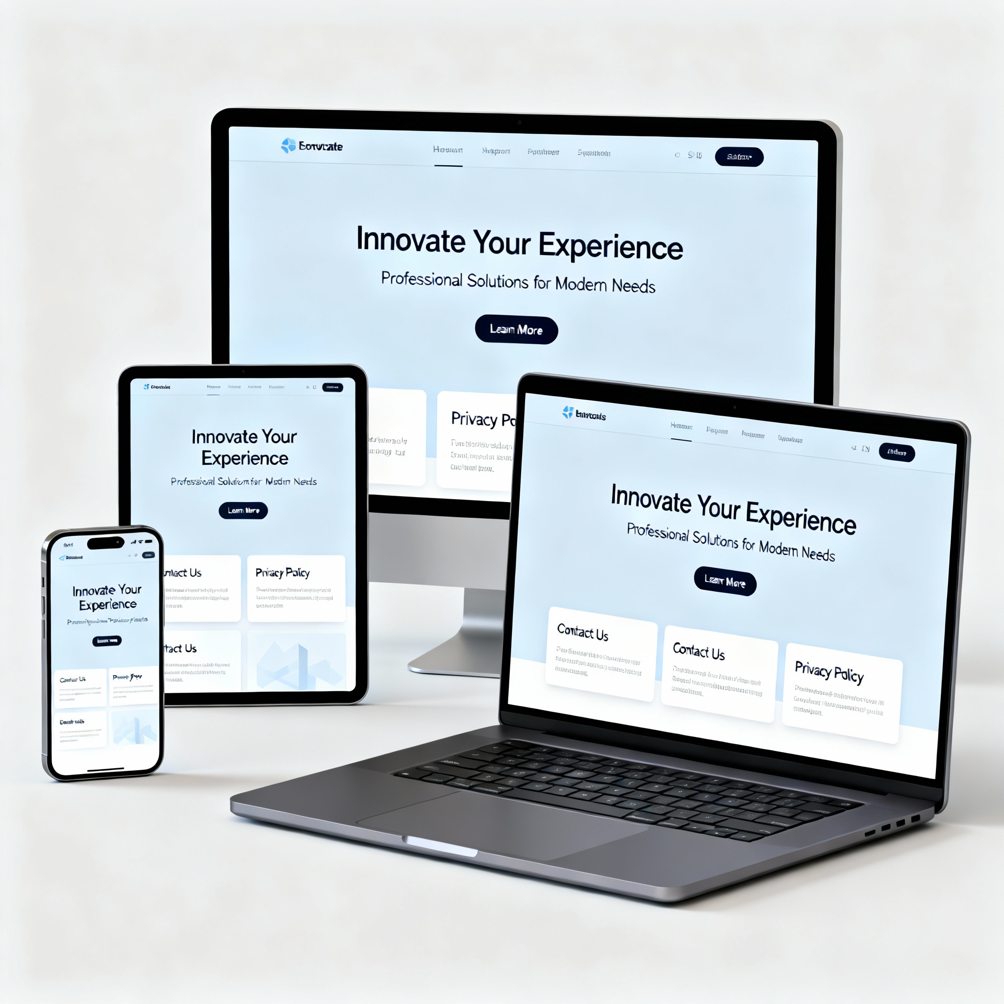Responsive web design across multiple devices