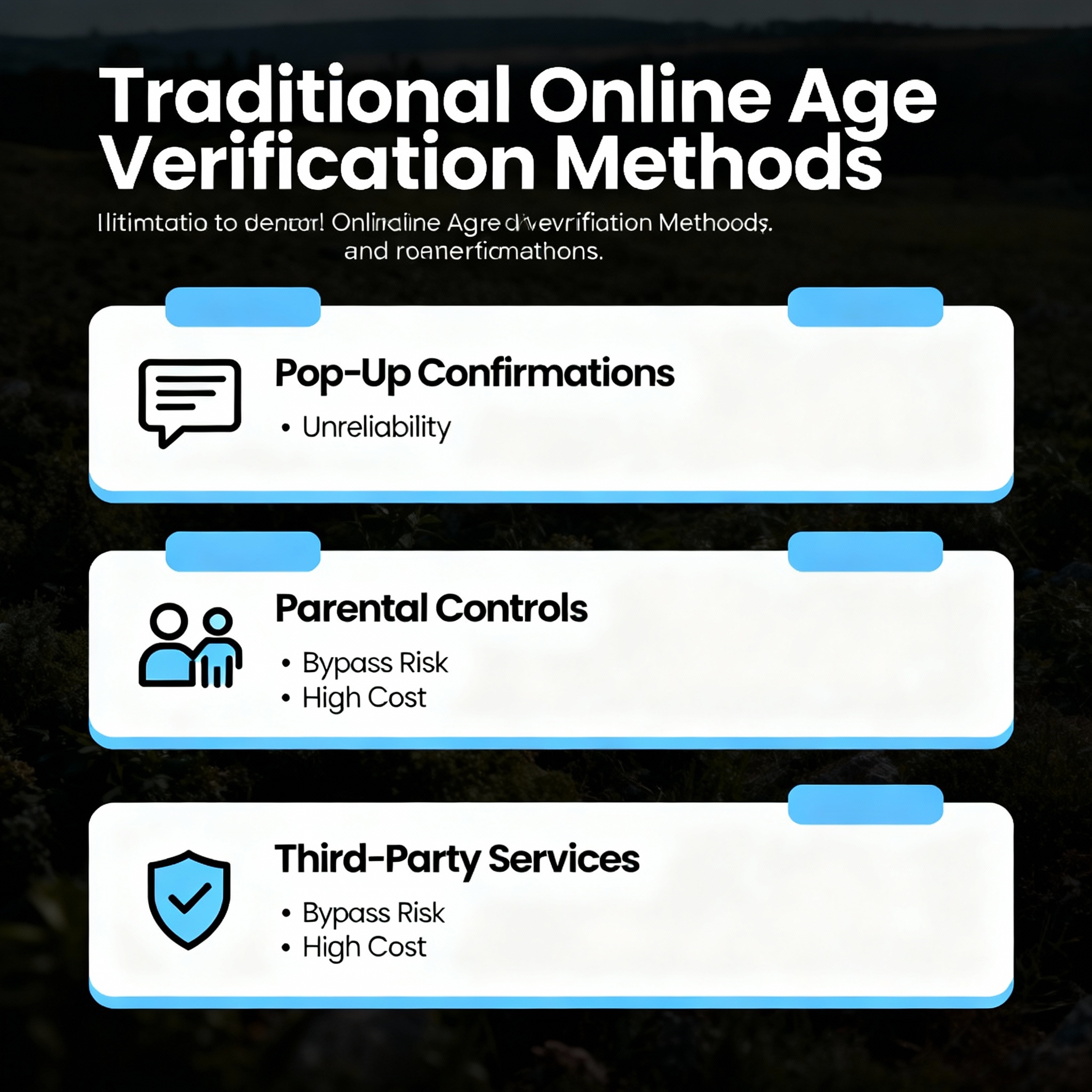 Traditional Age Verification Methods and Their Limitations