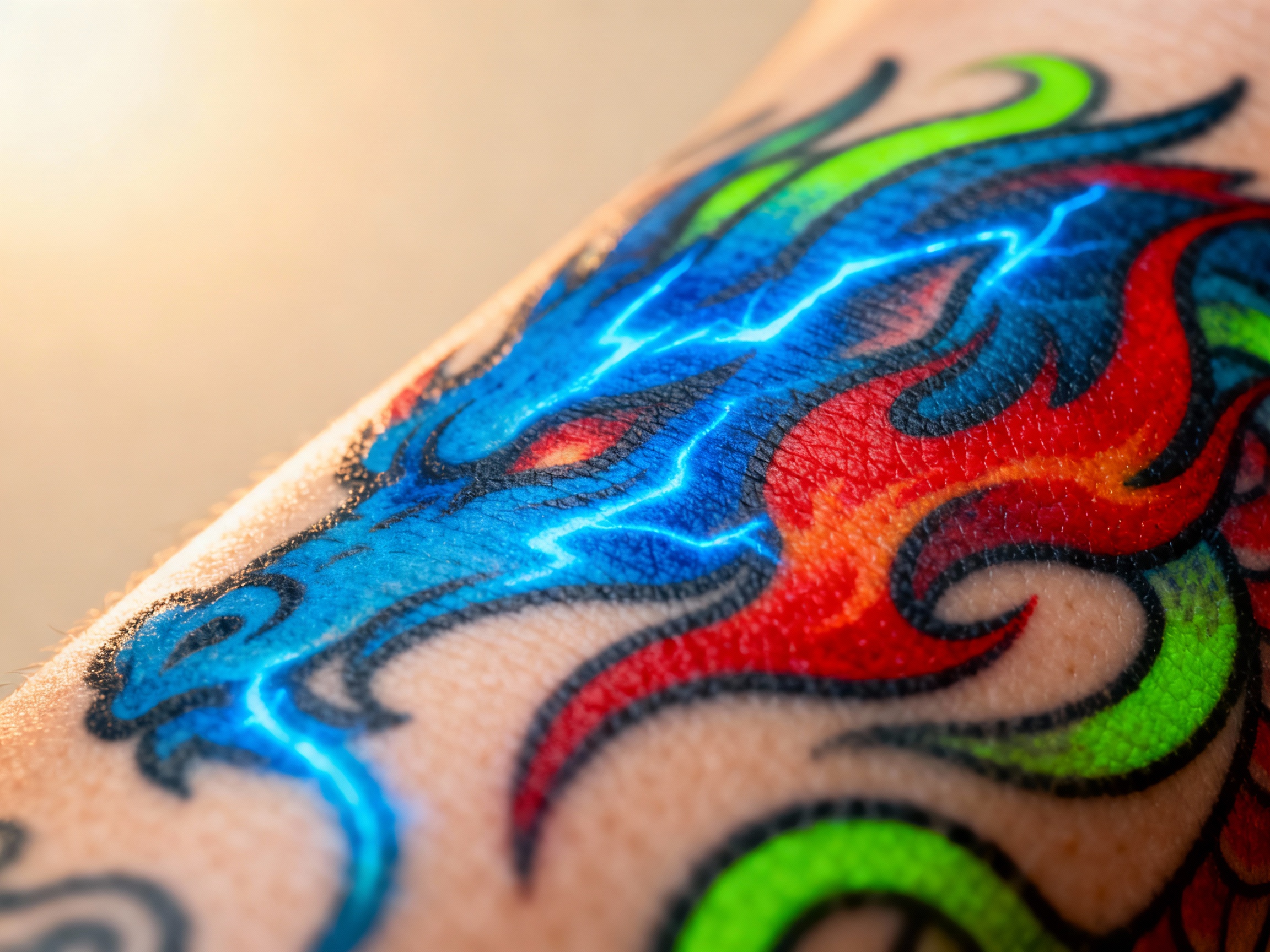 Vibrant colorful tattoo artwork showcase