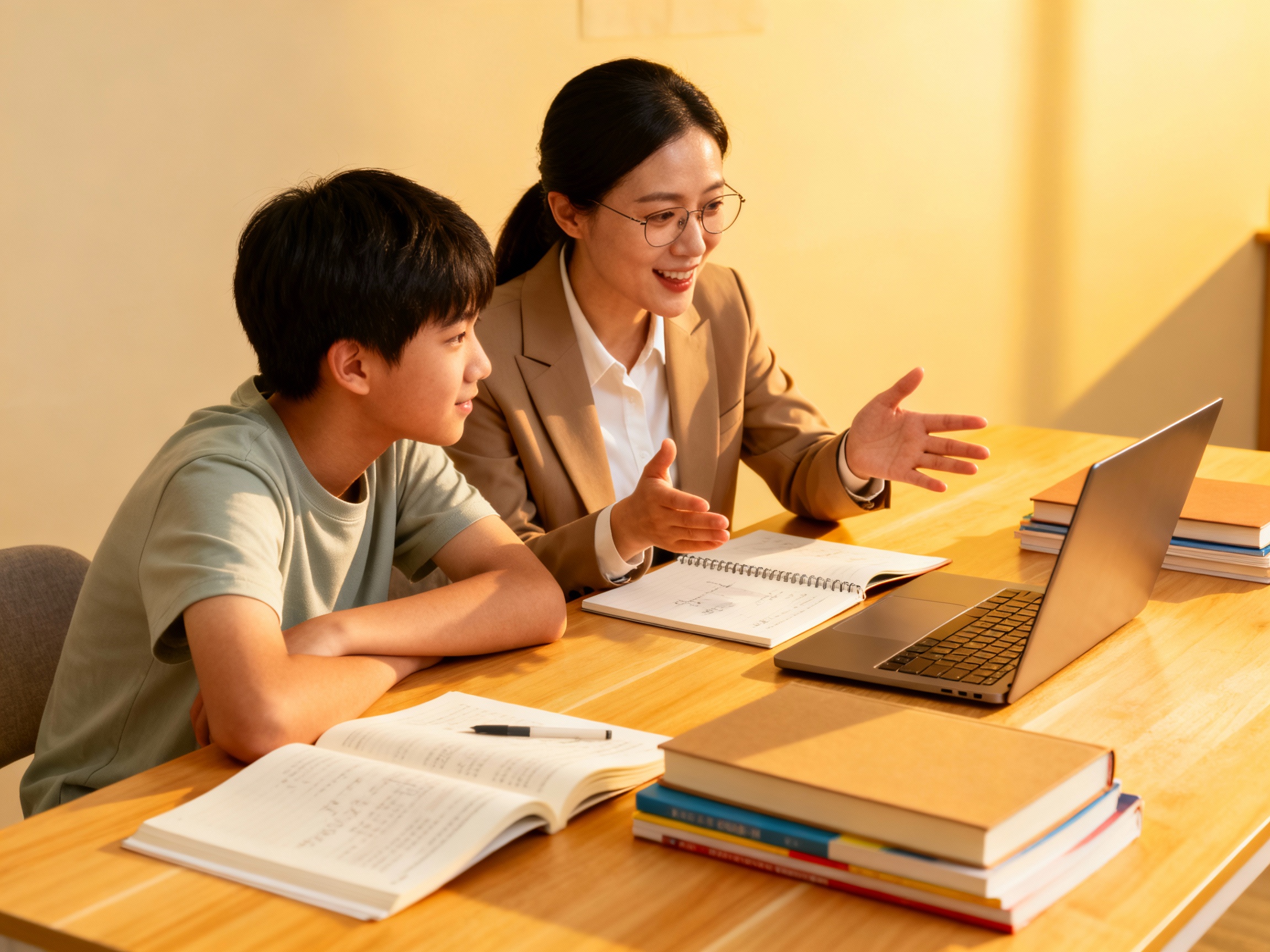 Tutor che aiuta studente con metodo personalizzato