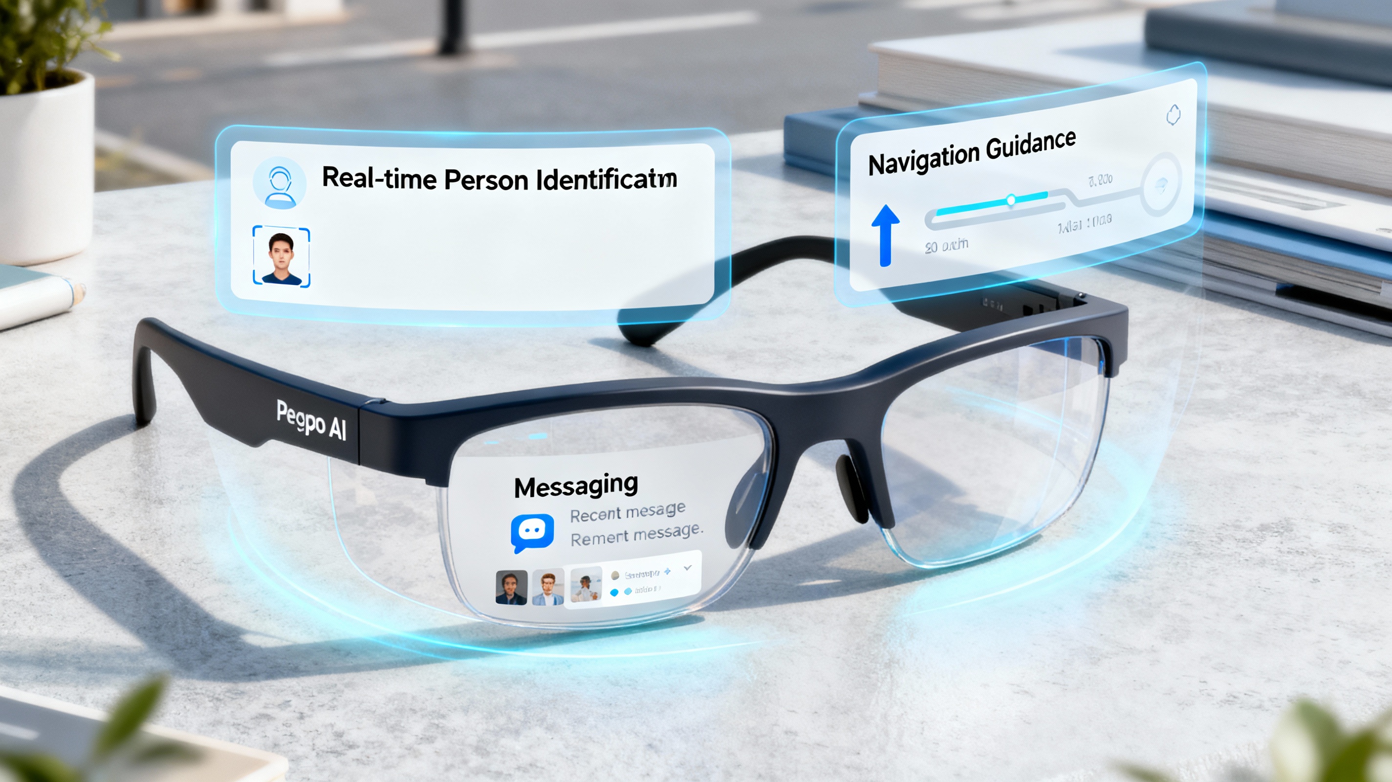 Pegpo AI Interface - Real-time assistance, navigation, and person identification
