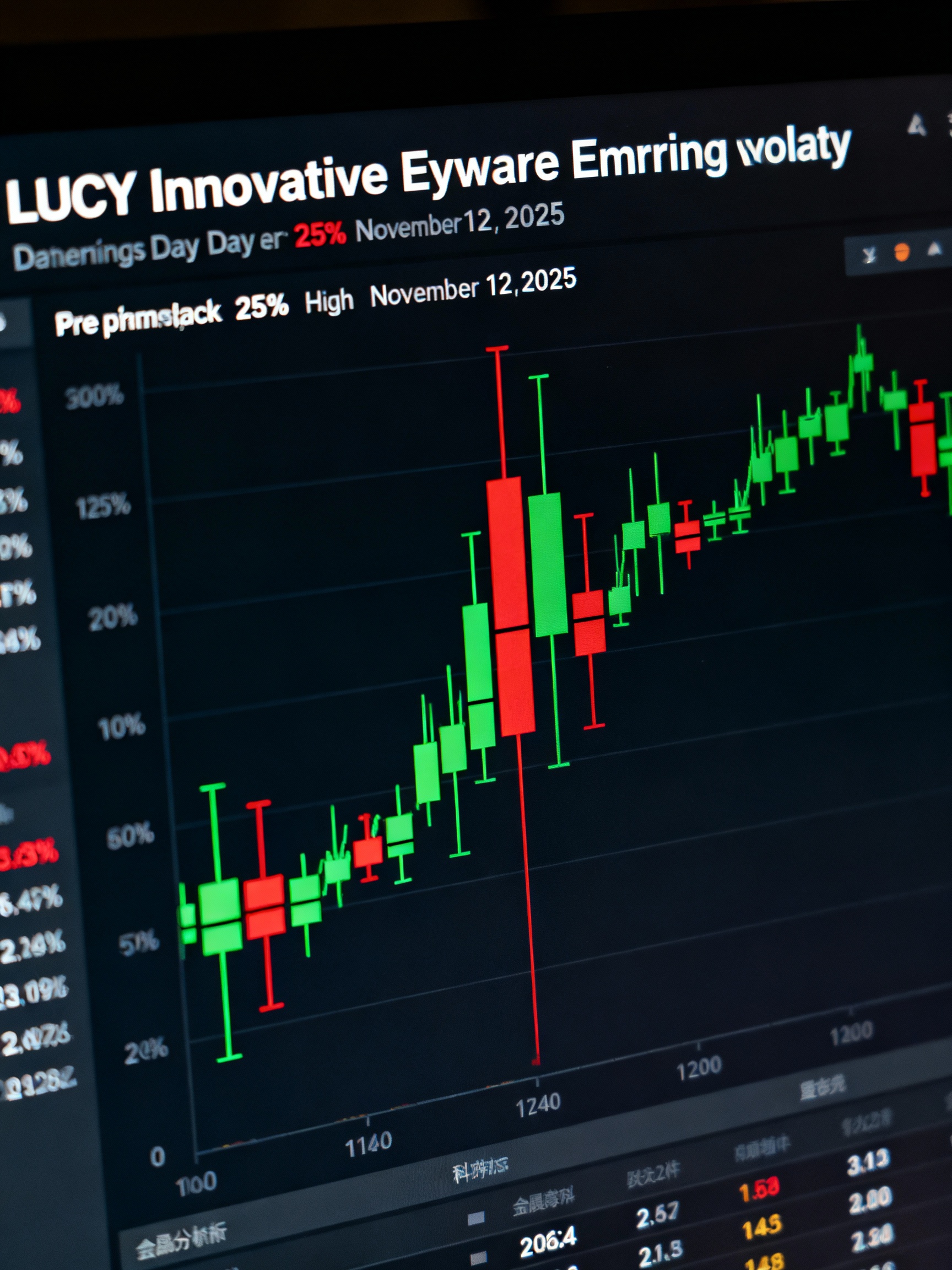 LUCY Intraday Candlestick Chart