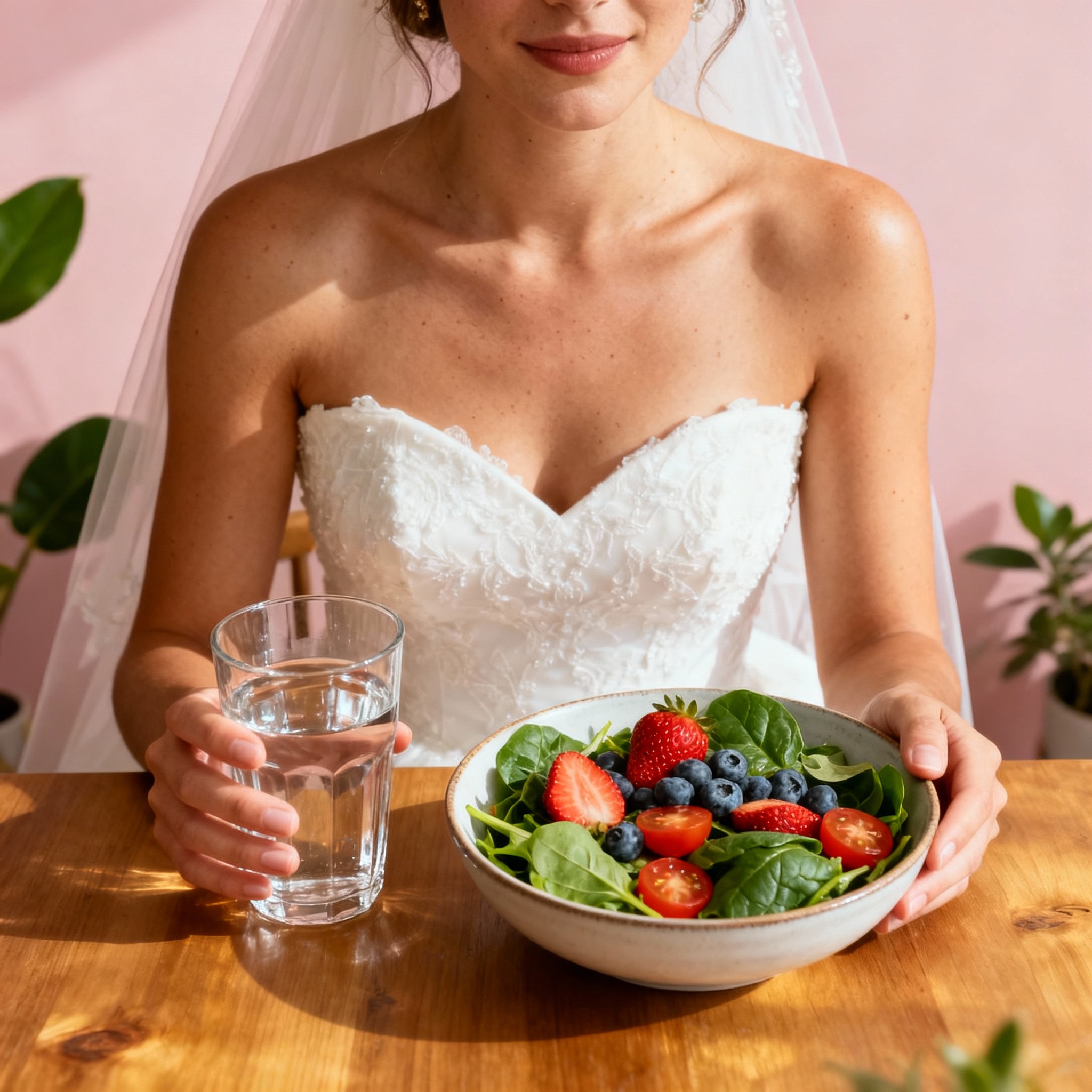 Healthy nutrition and hydration as essential foundation for bridal skincare from within