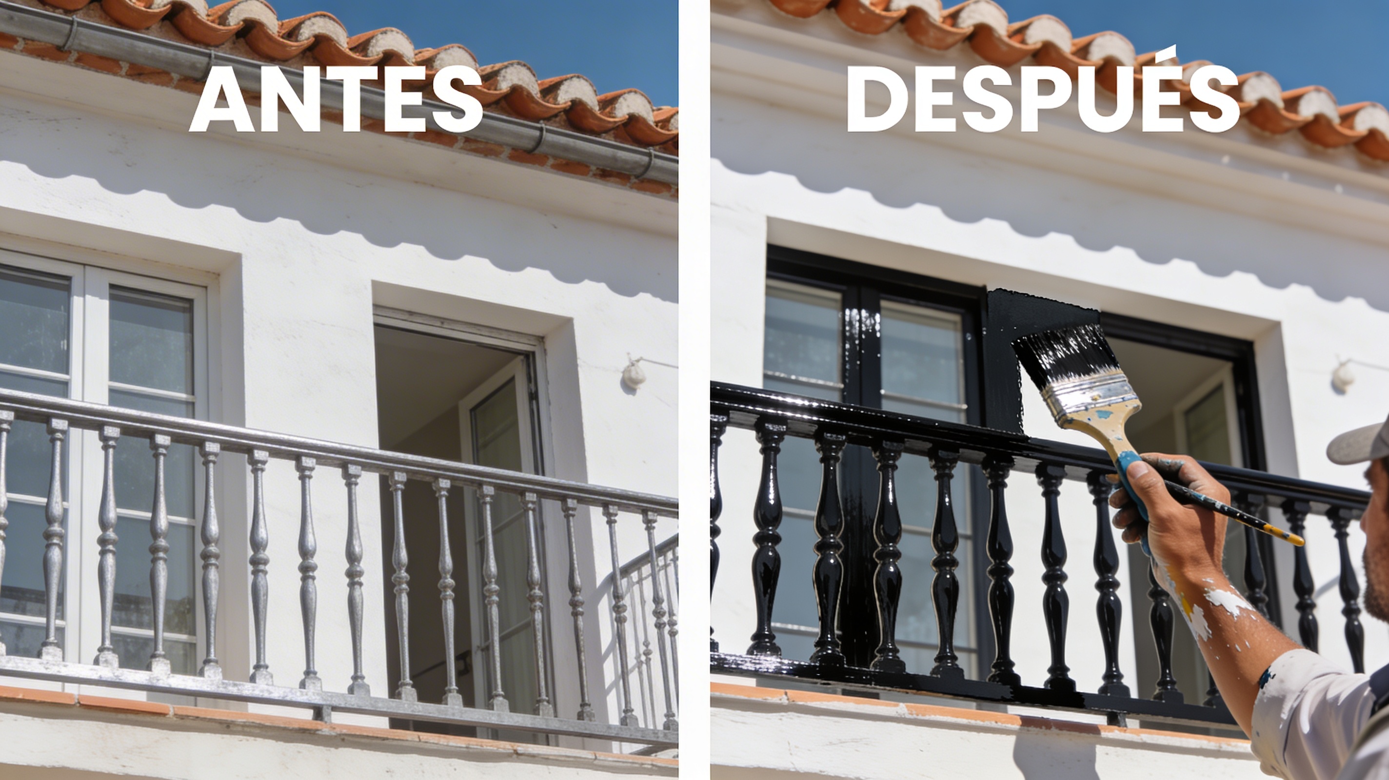 Trabajo realizado: Pintado profesional de rejas metálicas