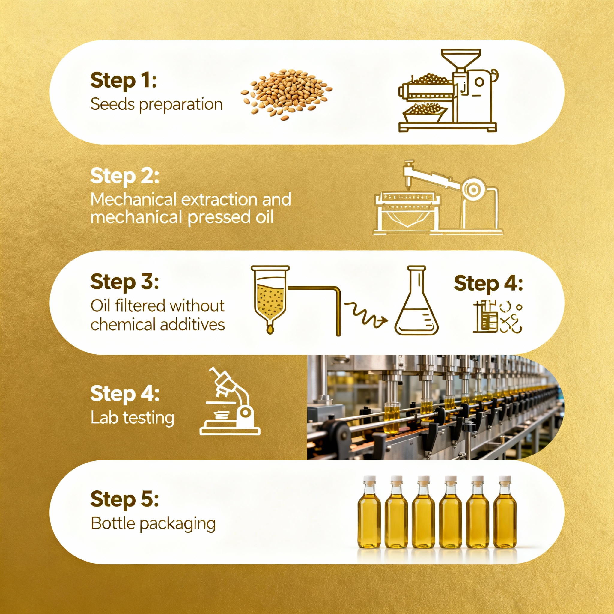 Nakulya Cold-Pressed Oil Process Infographic