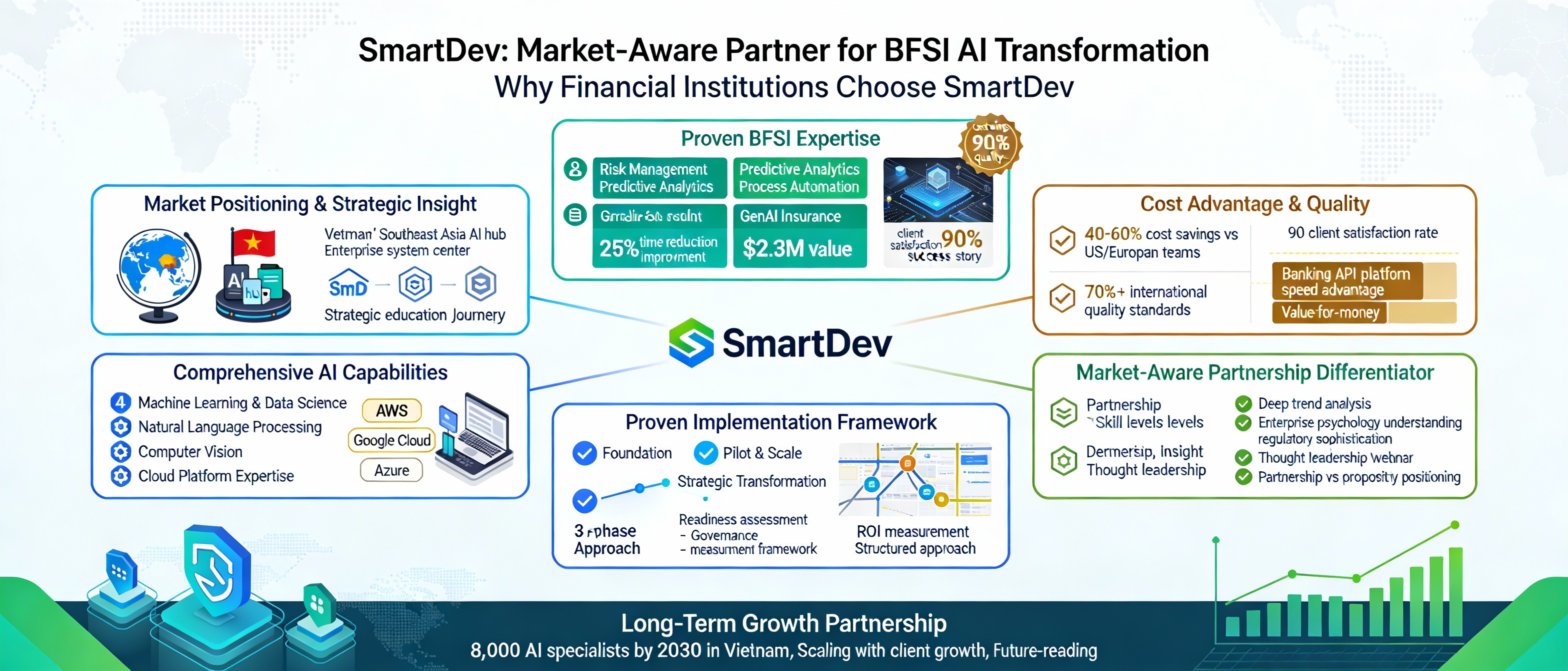 SmartDev: Market-Aware Partner for BFSI AI Transformation - Six Key Differentiators and Competitive Advantages