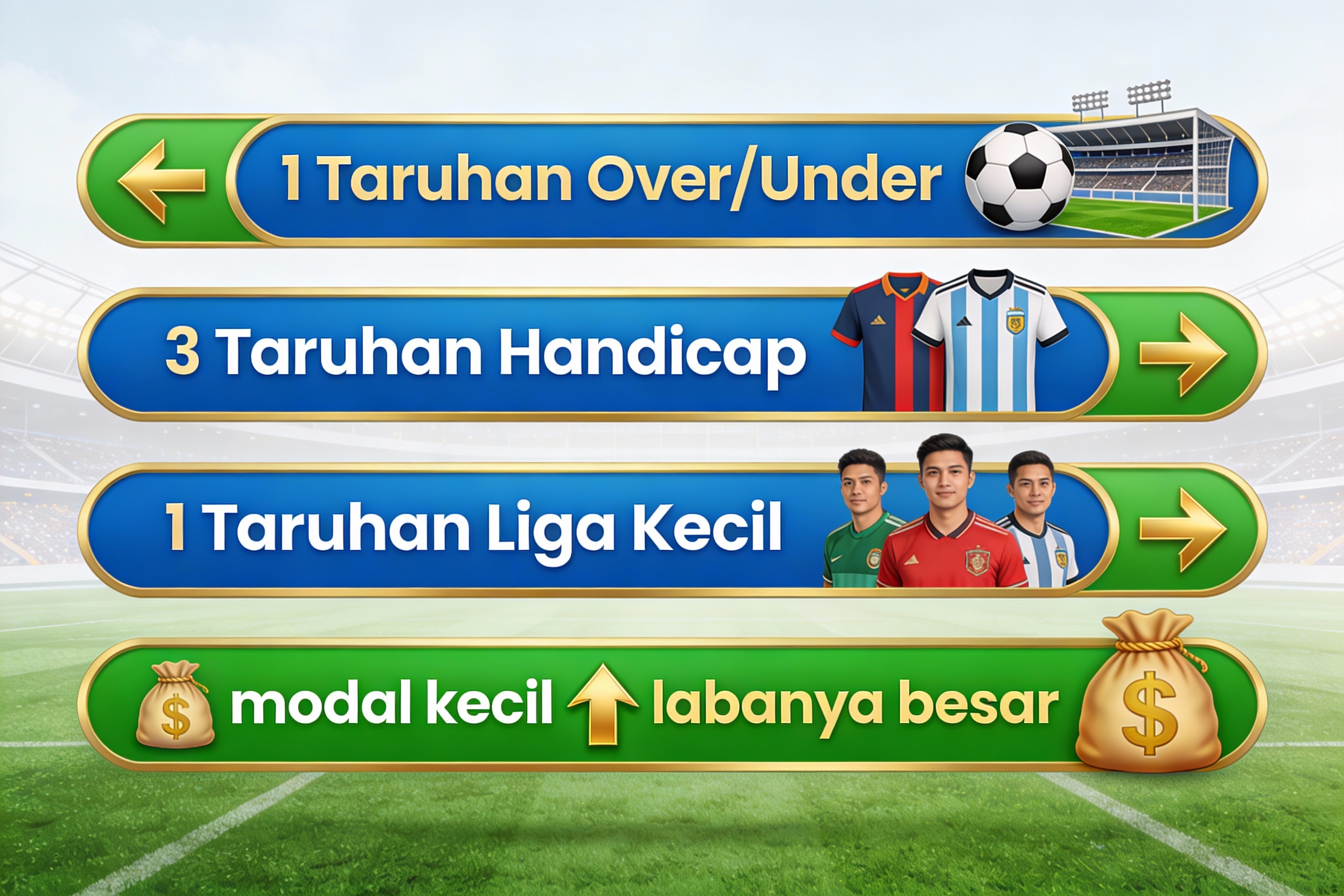Strategi Rumus 1-3-1 Mix Parlay: Modal Kecil Cuan Besar