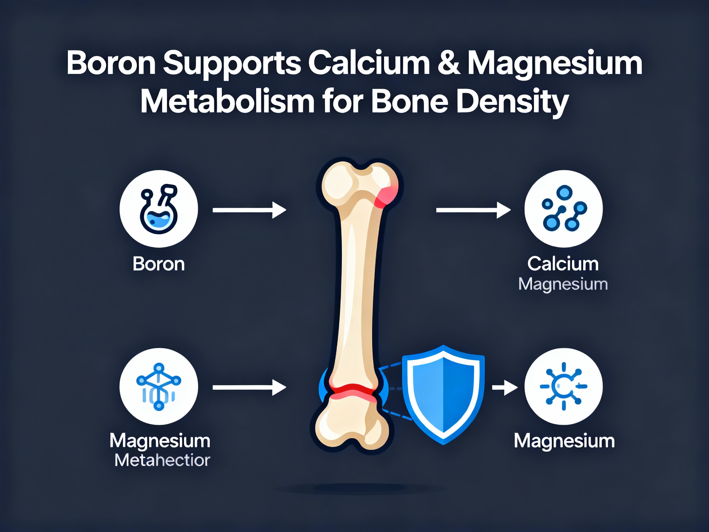 Bore calcium magnésium os