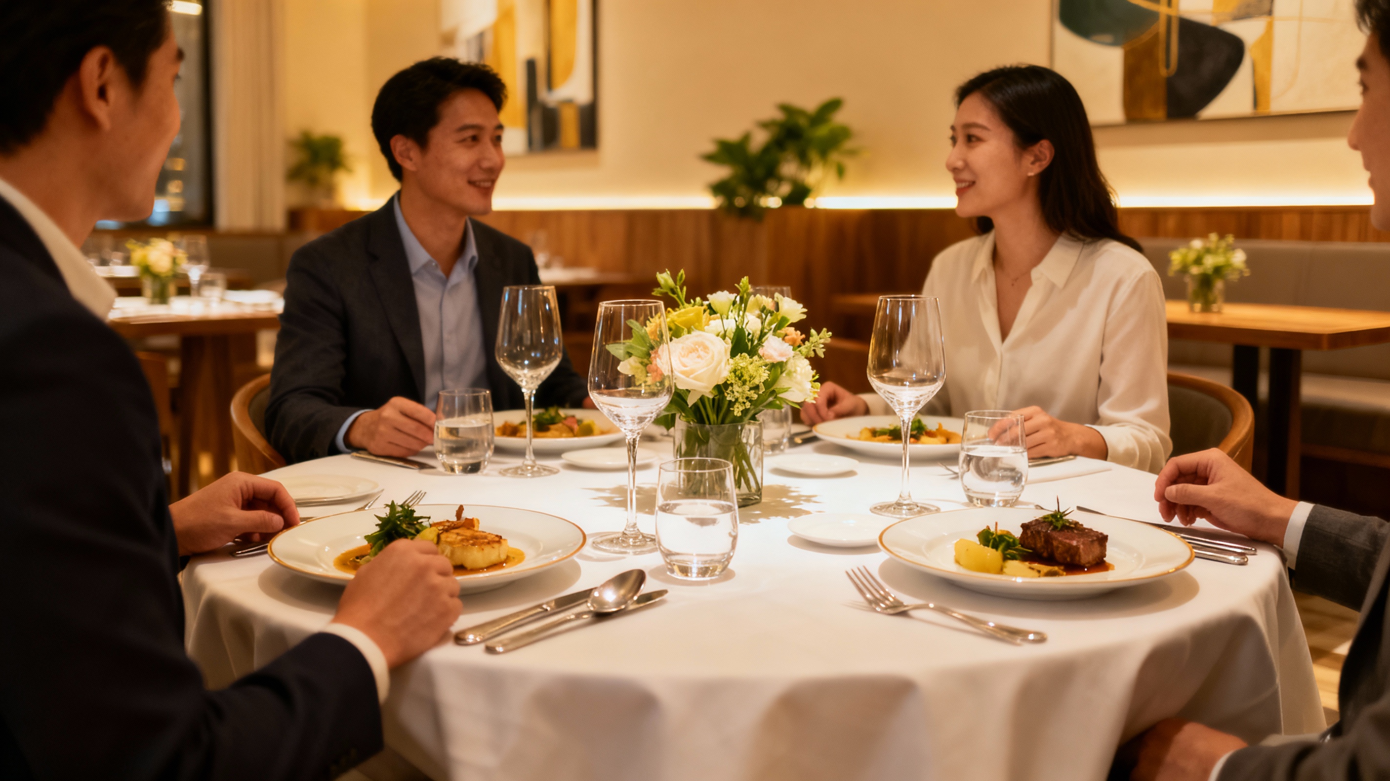 Equipo de restaurante eficiente