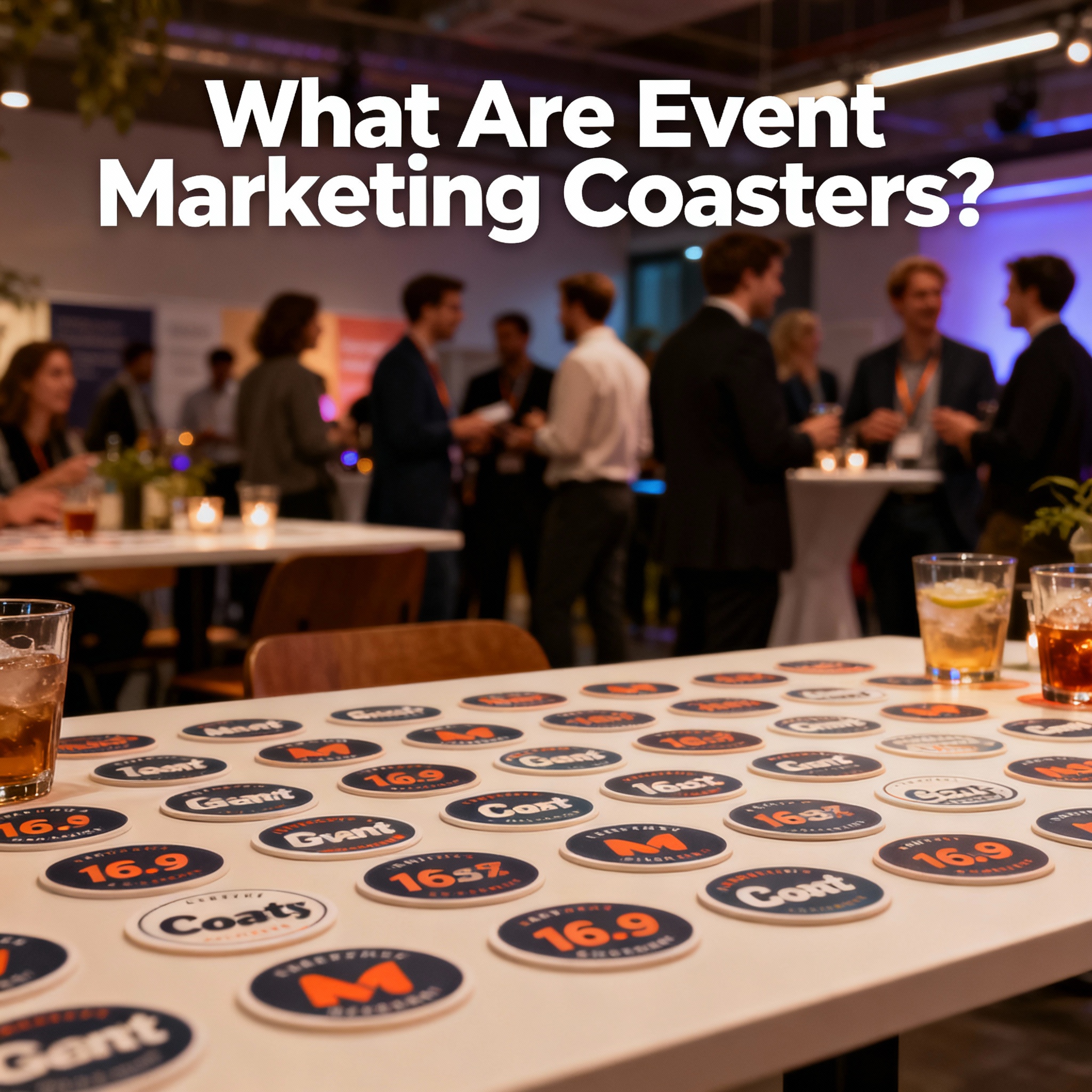 event marketing coasters