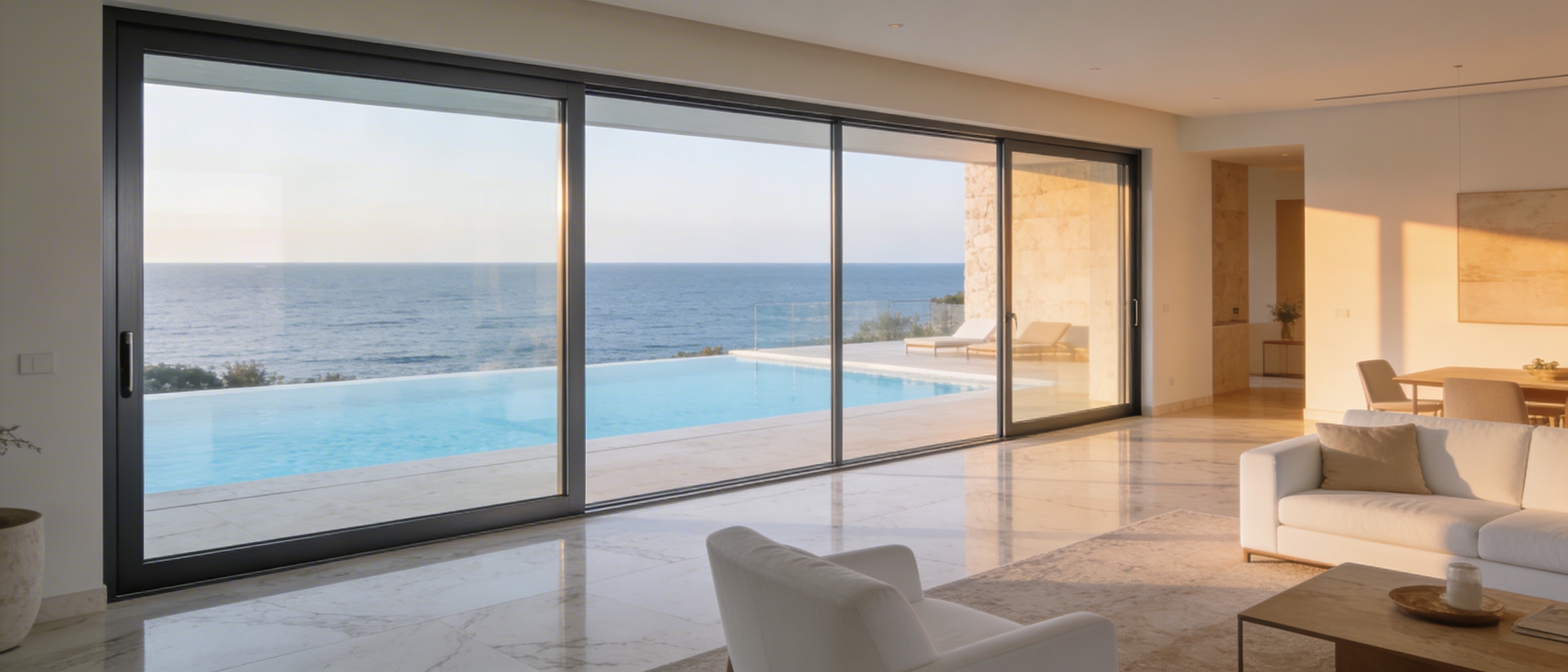 Ventana corredera RPT en aluminio negro