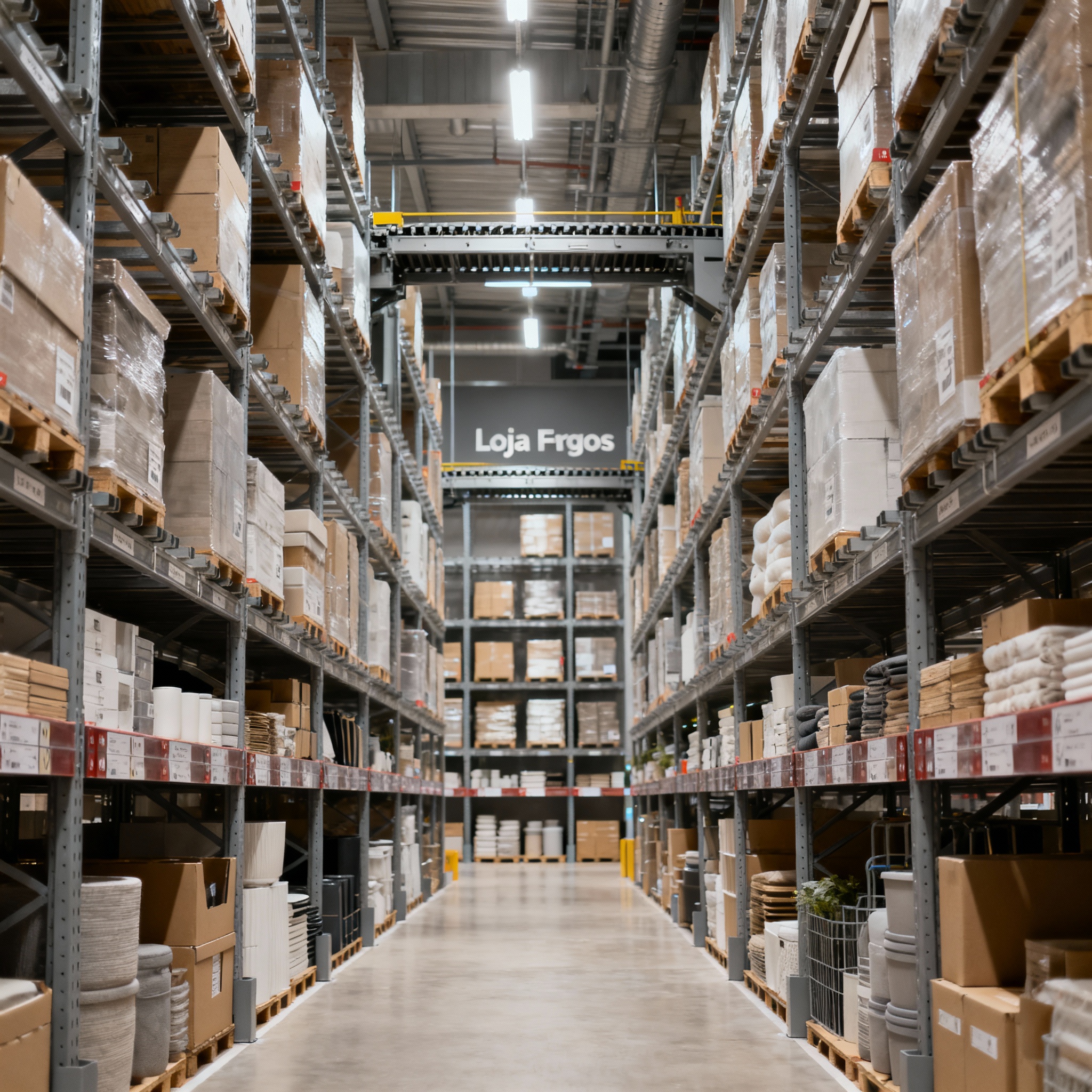 Infraestrutura logística Loja Fargos