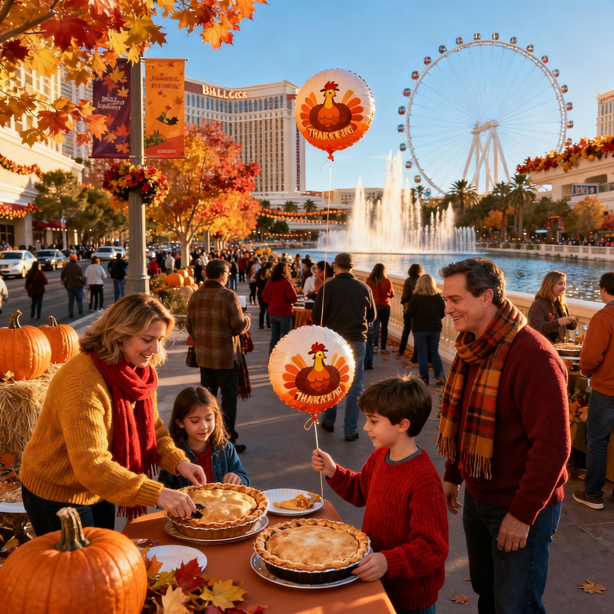 Paradise Nevada Thanksgiving Events 2025: Complete Las Vegas Strip Holiday Guide with Turkey Trots, World-Class Dining, Strip Events, Planning Guide
