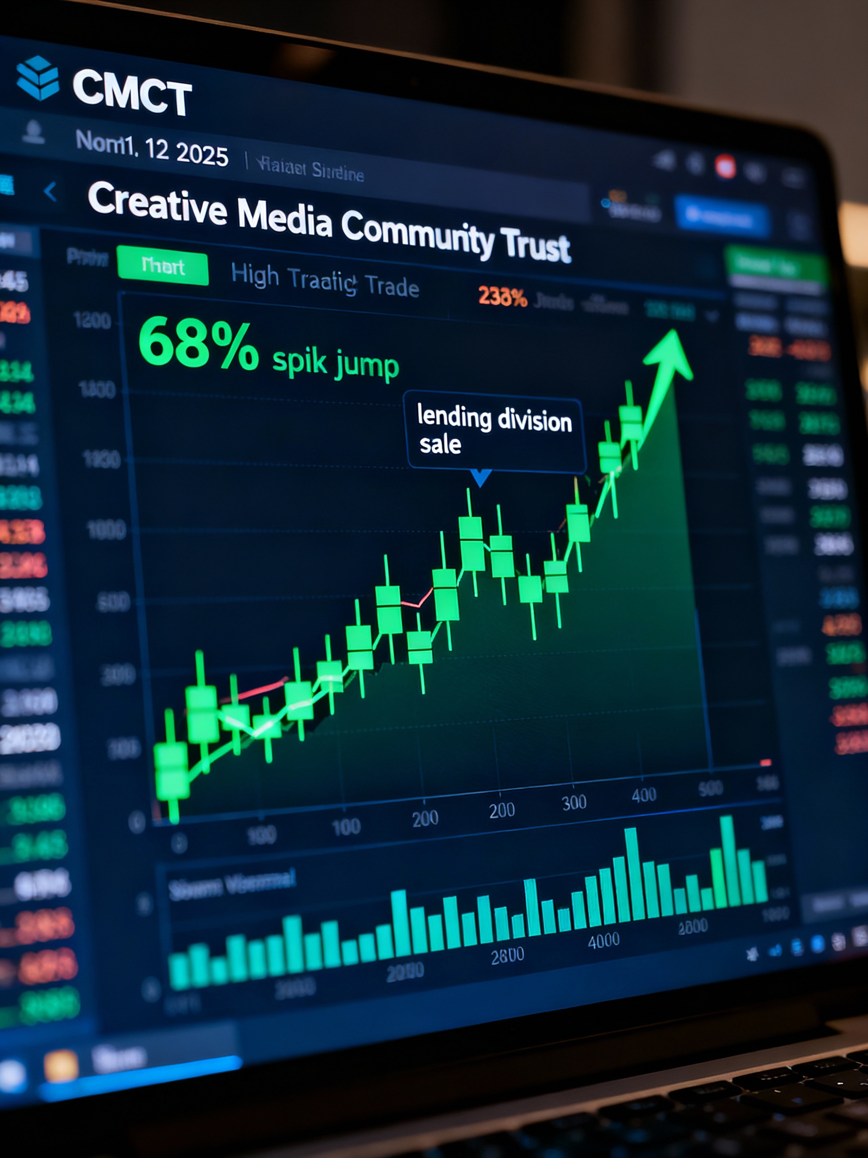 CMCT Intraday Candlestick Chart