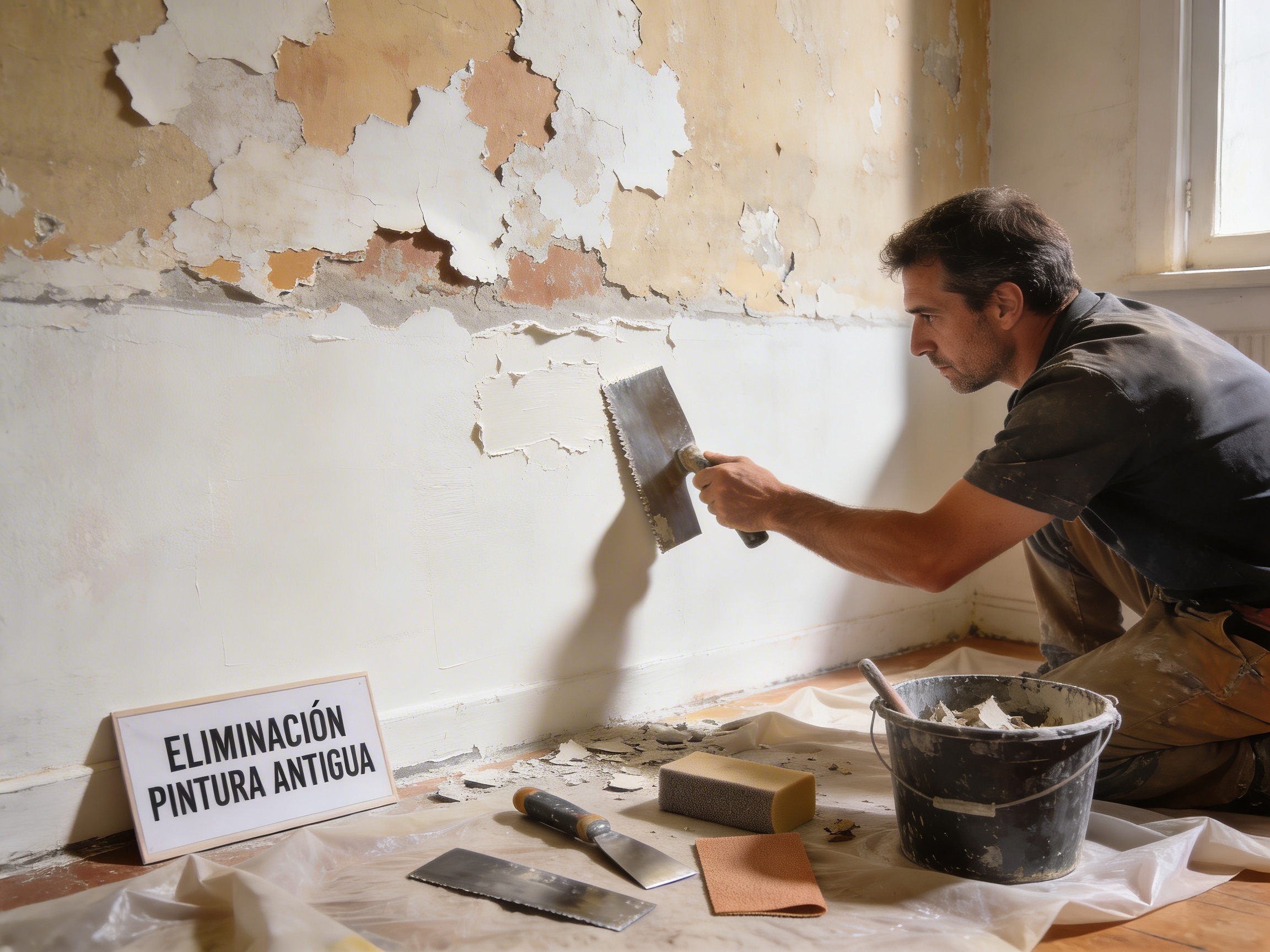 Trabajo realizado: Eliminación profesional de pintura antigua