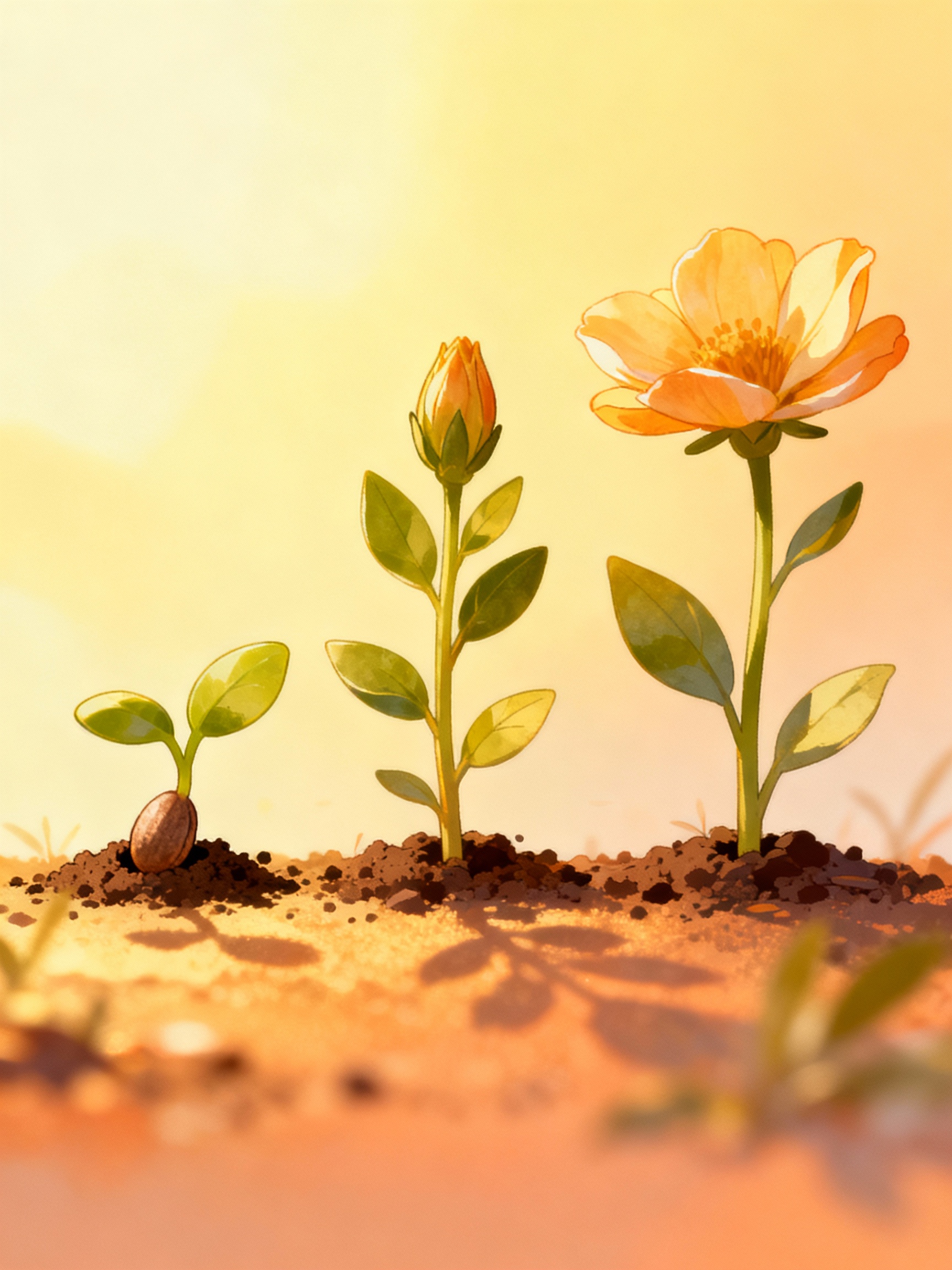 Growing flower from seed