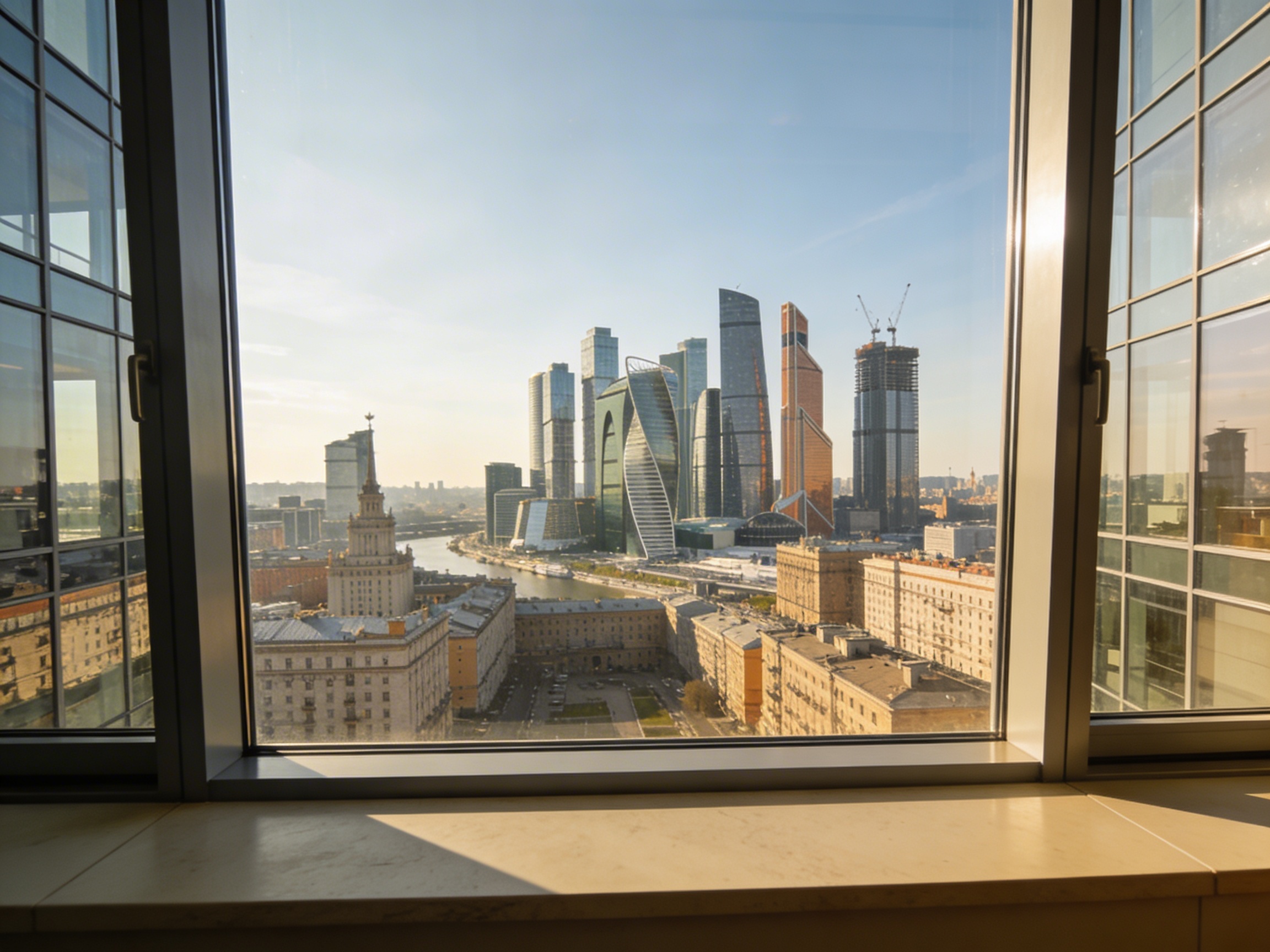 Панорамный вид из окна офиса