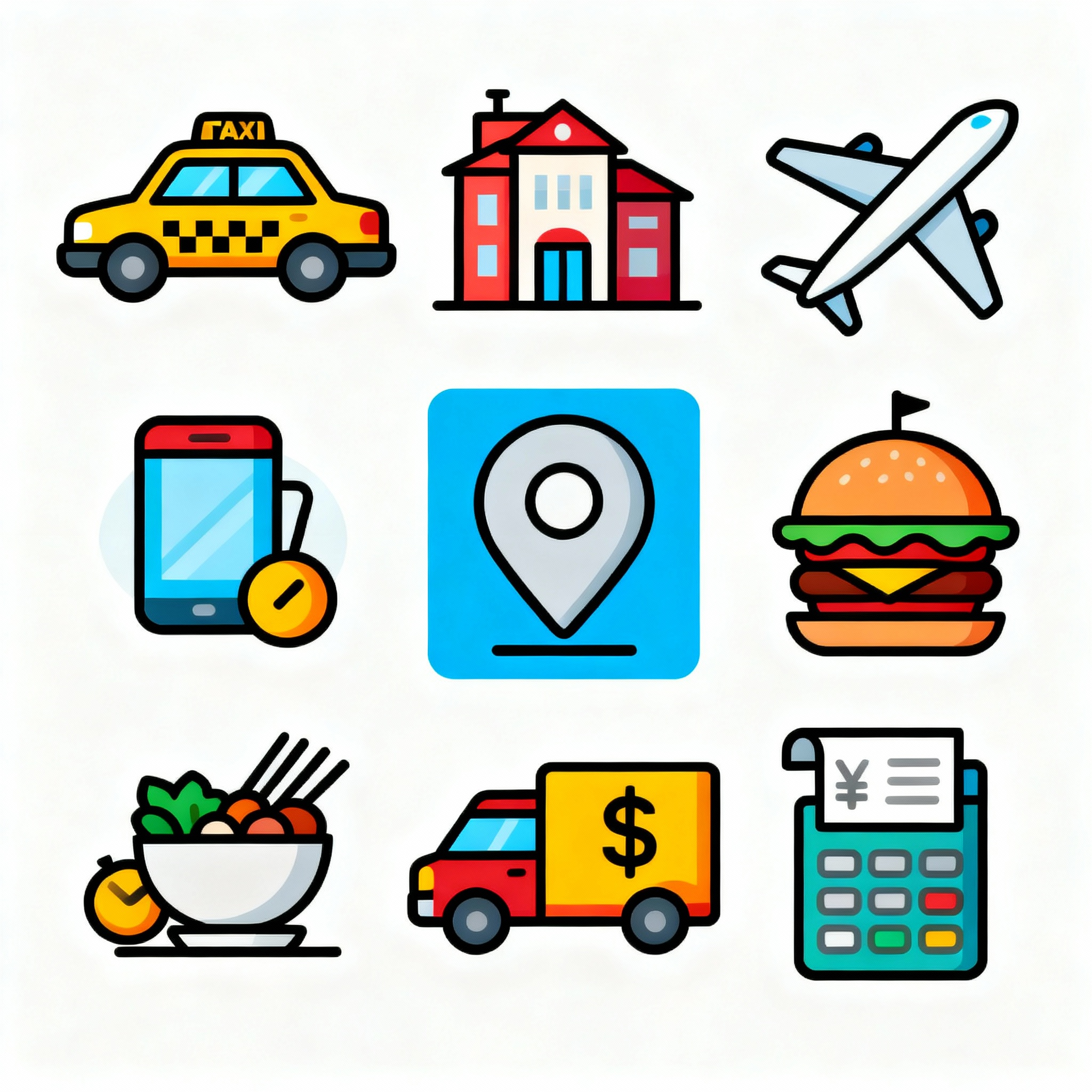 ONEZUP Services Overview - Cab, Hotel, Flight, Food, Bills