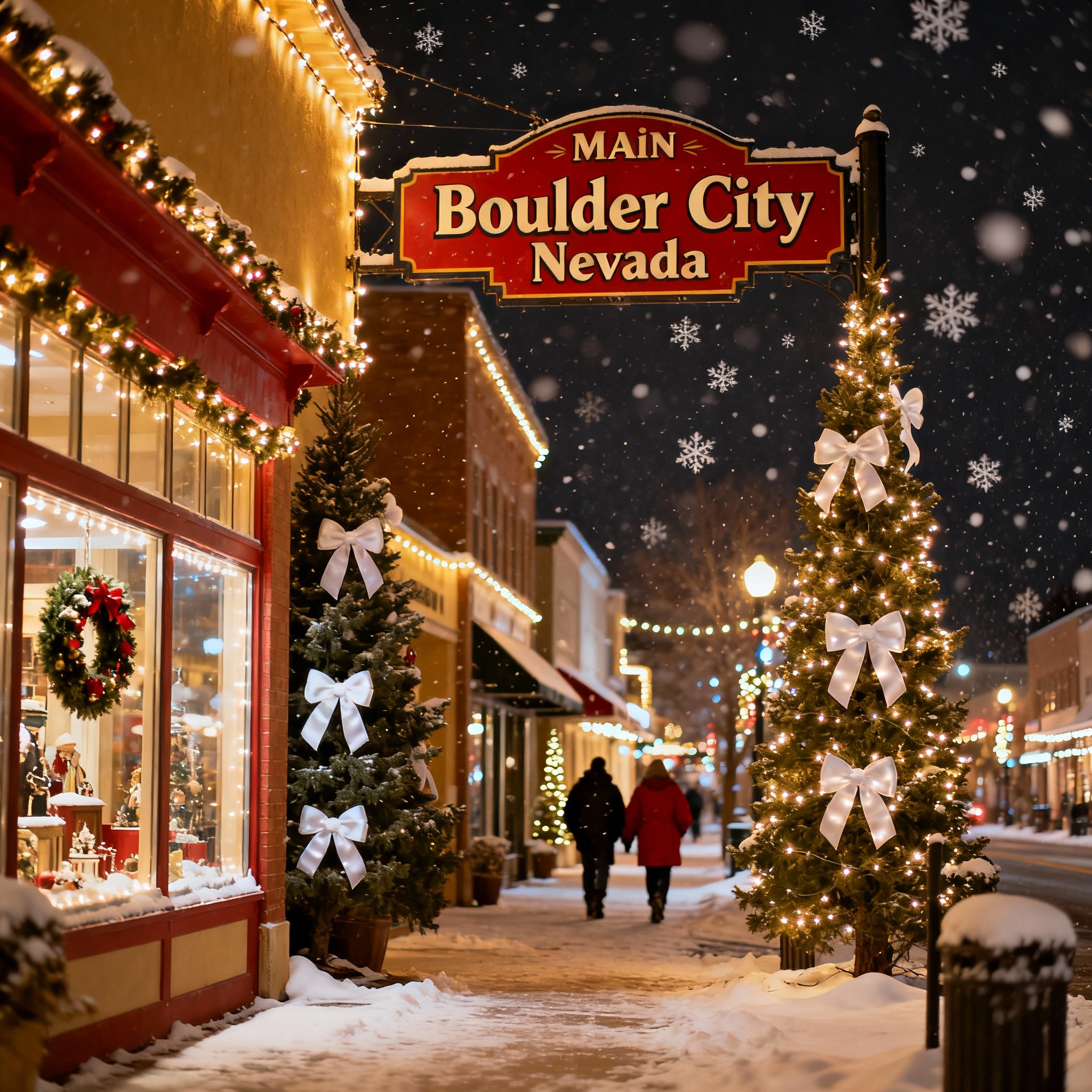 feature image of Boulder City Nevada Christmas Lights 2025: Complete Guide to Best Neighborhoods, Displays & Small-Town Holiday Magic