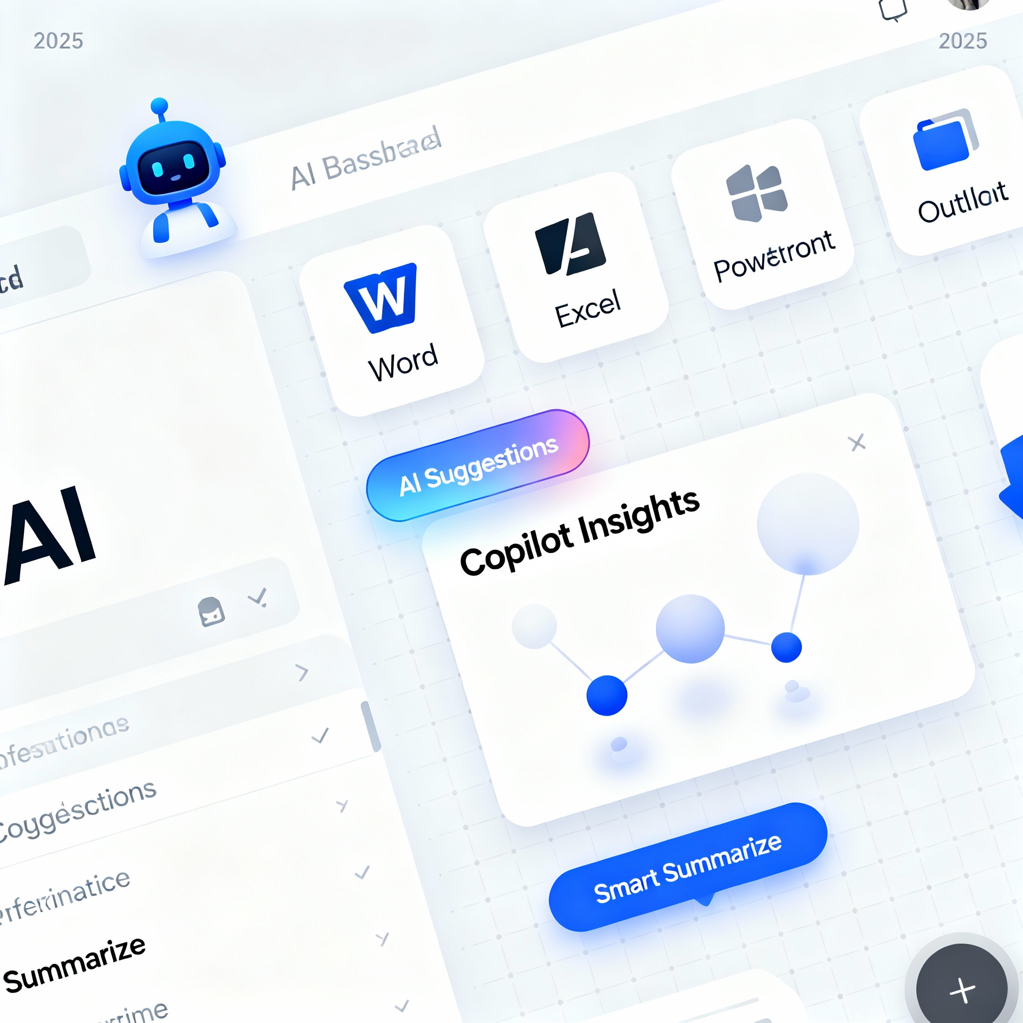 Microsoft 365 Premium AI Copilot dashboard visual