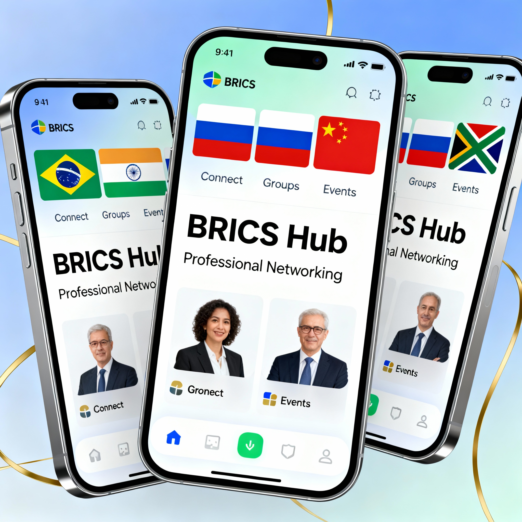 Интерфейс BRICS Hub на iPhone