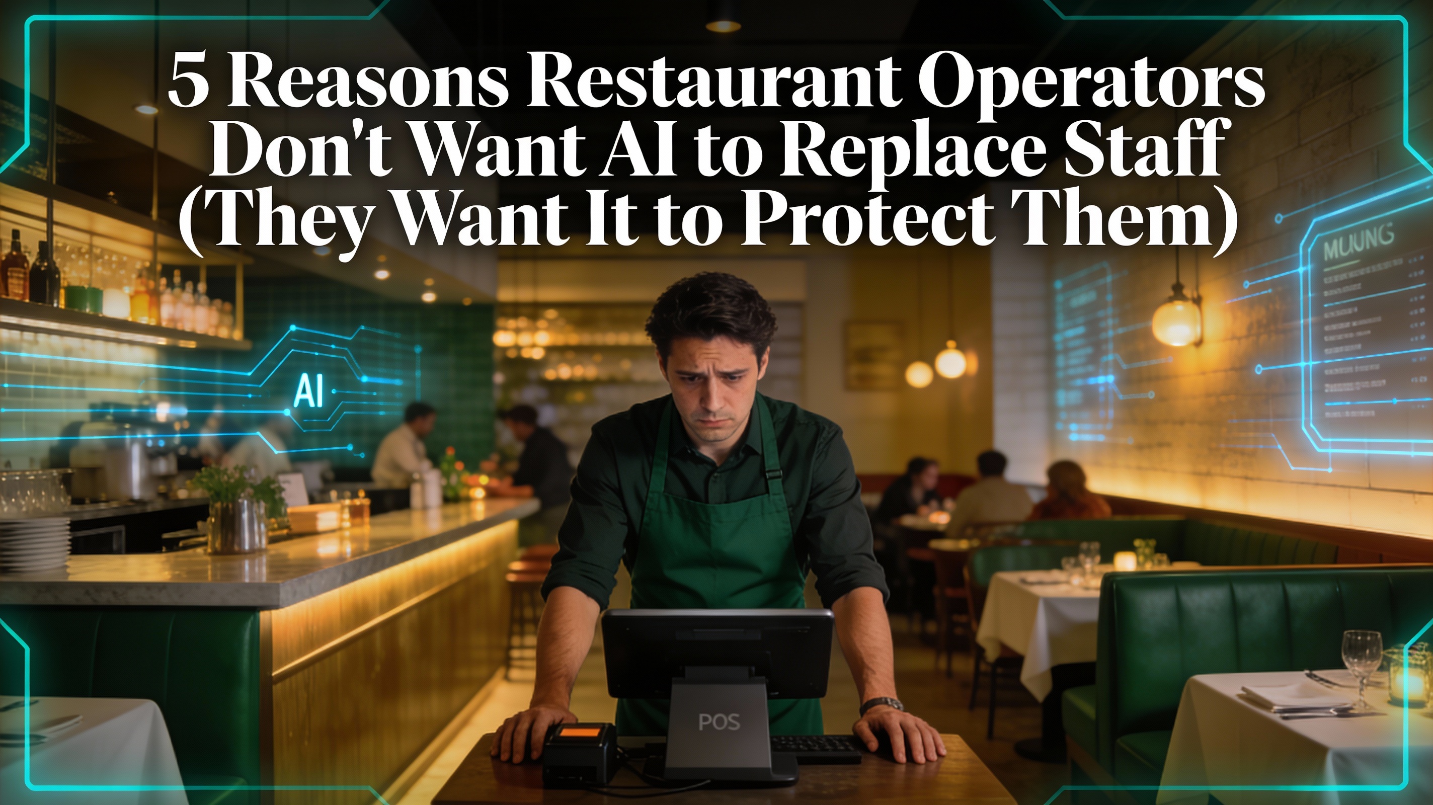 5 Reasons Restaurant Operators Don't Want AI to Replace Staff (They Want It to Protect Them) Cover