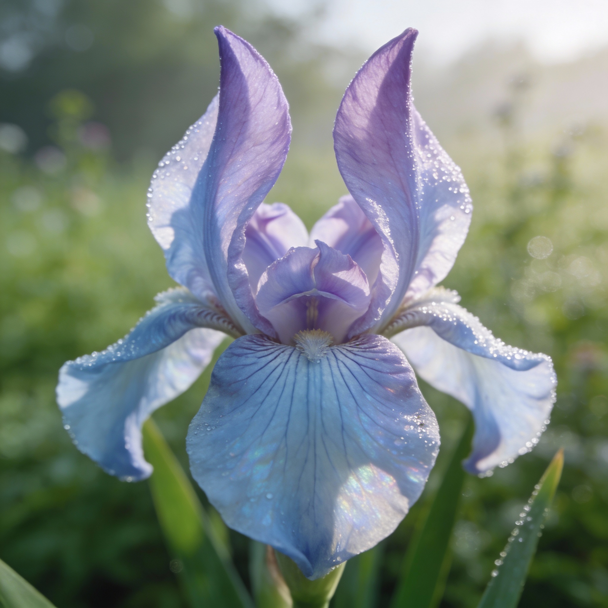 Ирис Флорентийский (Iris pallida) — символ красоты и глубины